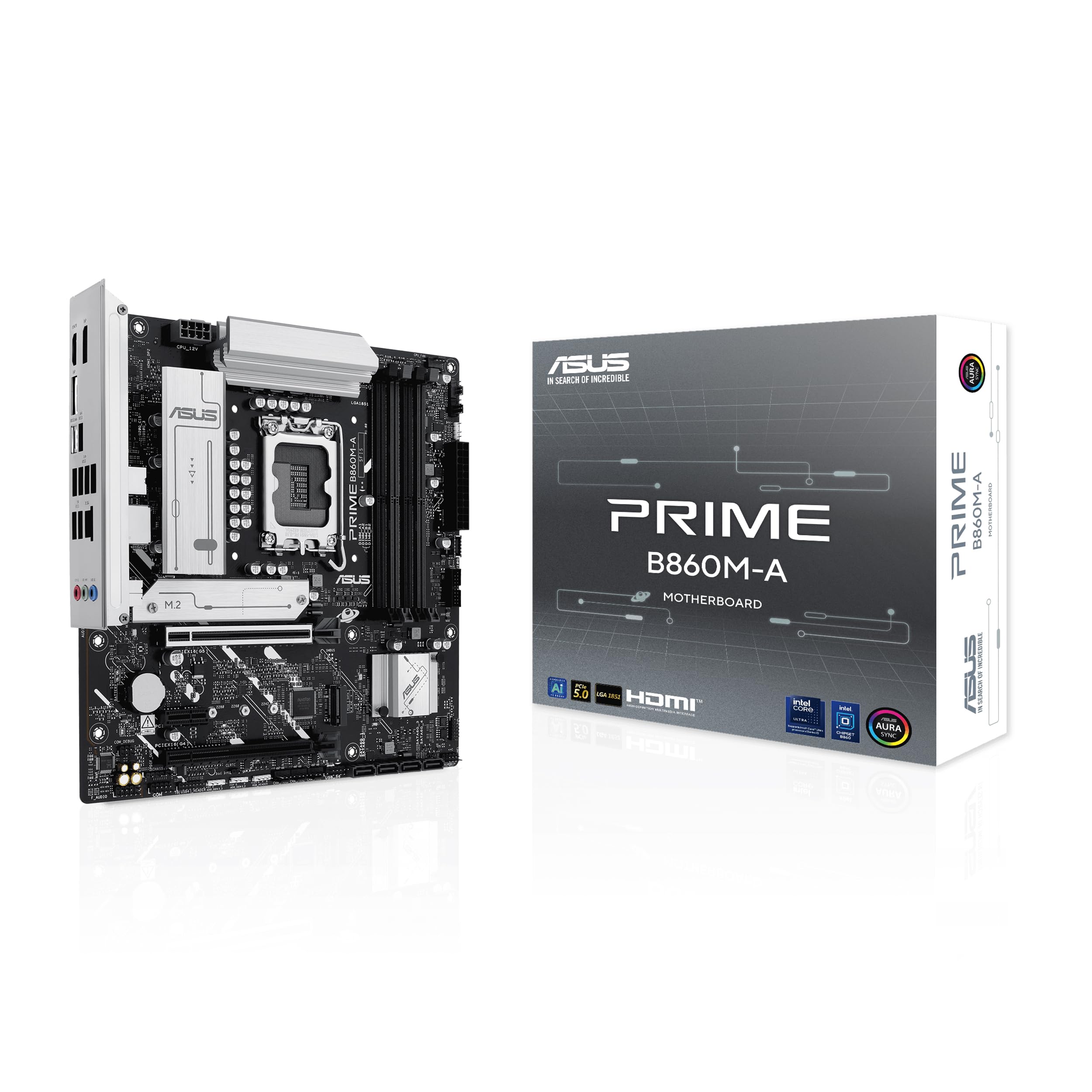 ASUS PRIME B860M-A-CSM LGA1851 DDR5 micro ATX MB 1xHDMI 2xDP 2xM.2 4xSATA