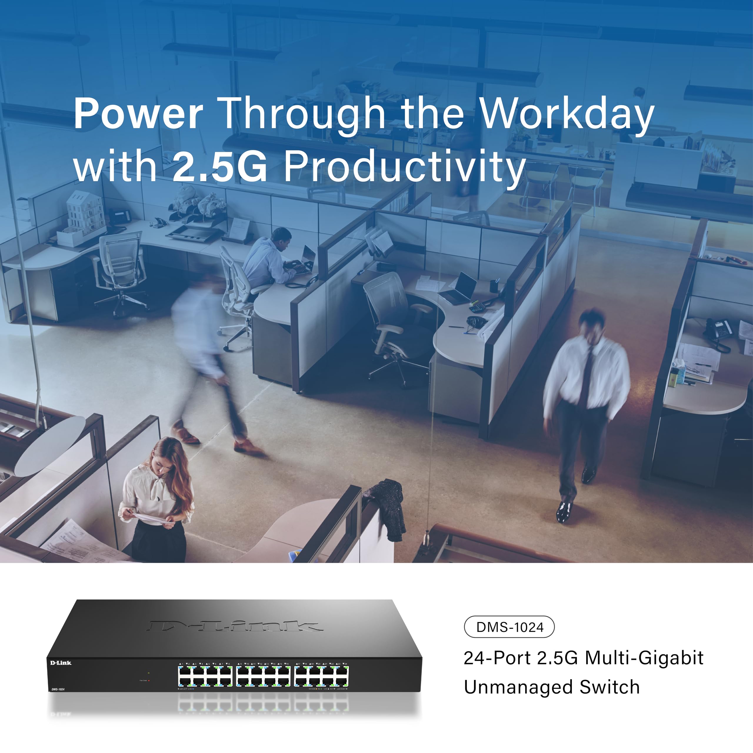 D-LINK 24 Ports 2.5G/MultiGig Unmanaged Switch Metal