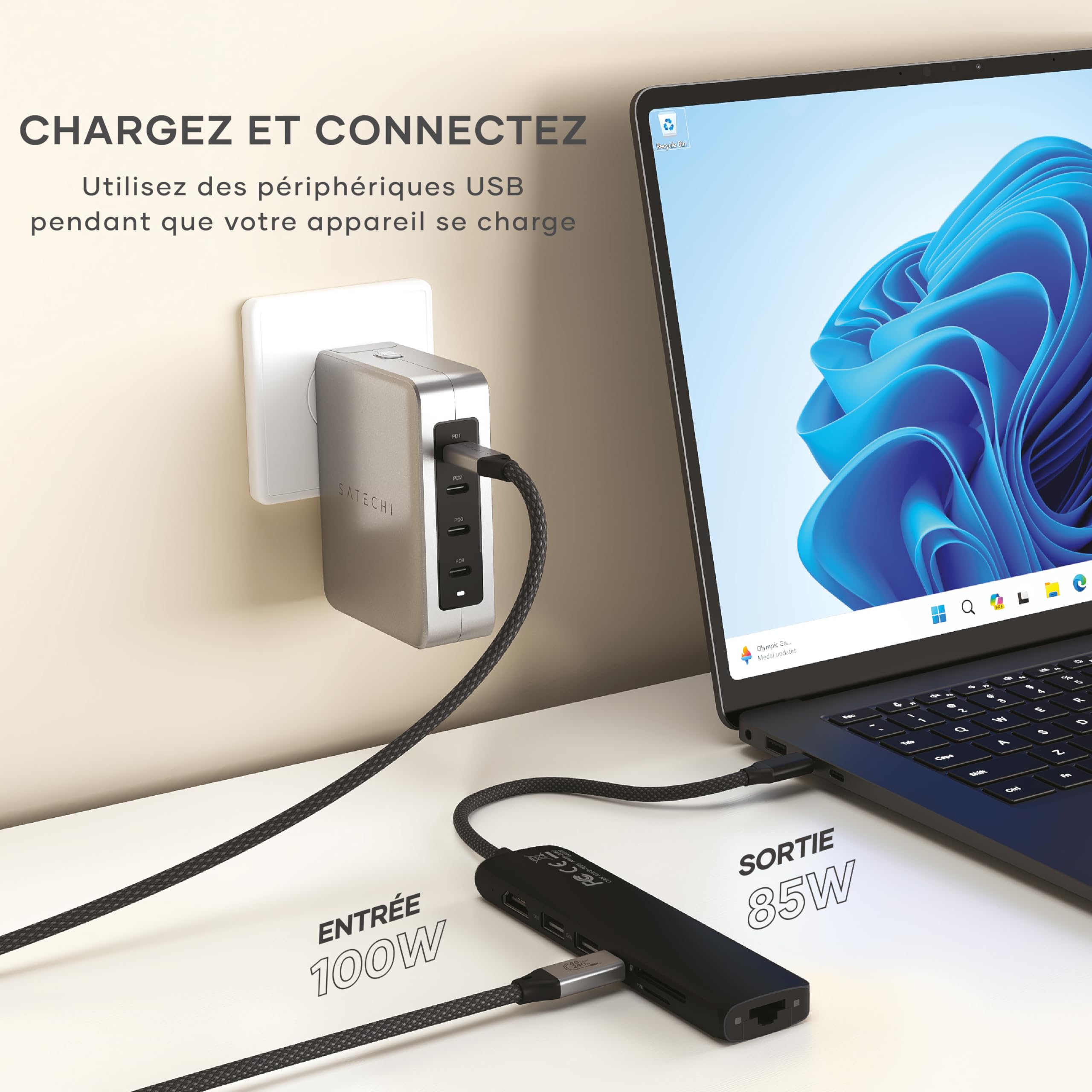 7IN1 USBC MULTIPORT ADAPT ETHERNET BLK