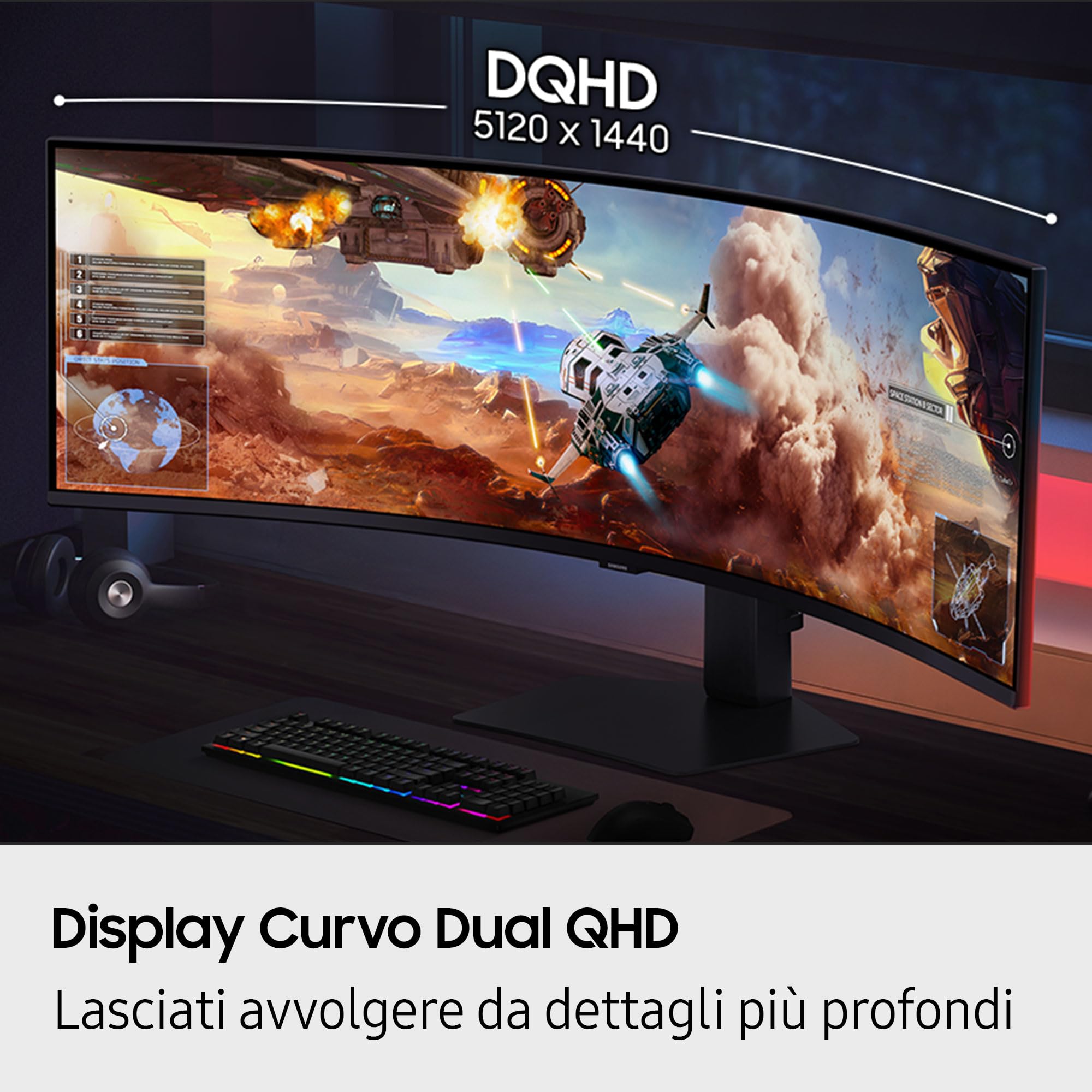 49''1000R DWQHD 5120x1440 144Hz VA 350cd