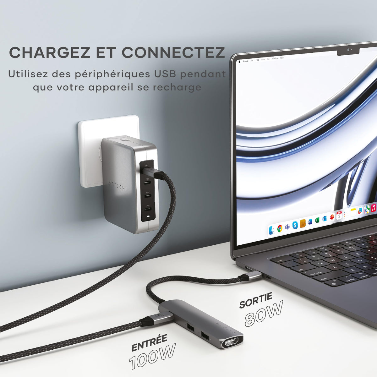 4-IN-1 USB-C MULTIPORT ADAPTER 4K SP GRY