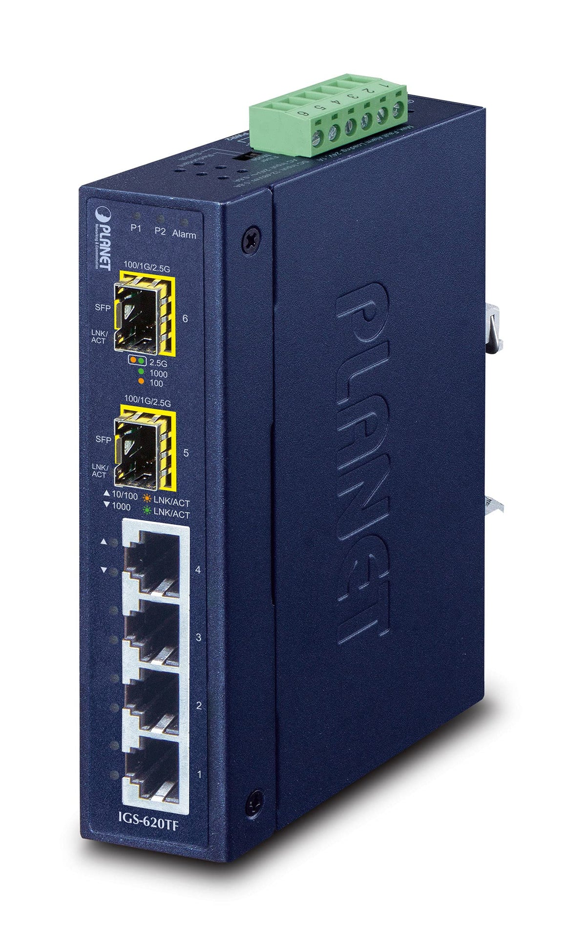 PLANET IGS-620TF commutateur réseau Non-géré Gigabit Ethernet (10/100/1000) Bleu