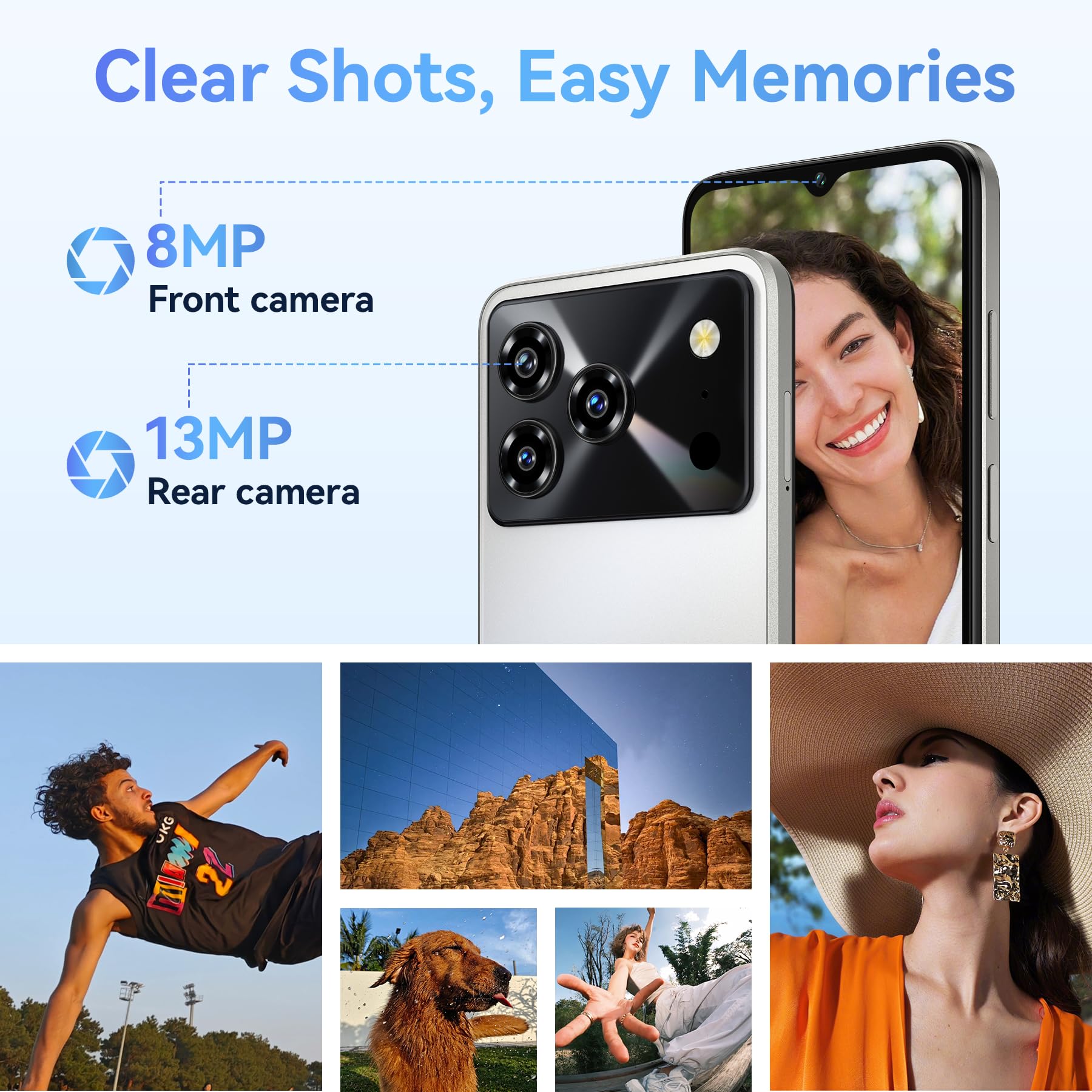 Doogee Note 56 Pro (6.56'' - 128 Go, 4 Go RAM) Noir