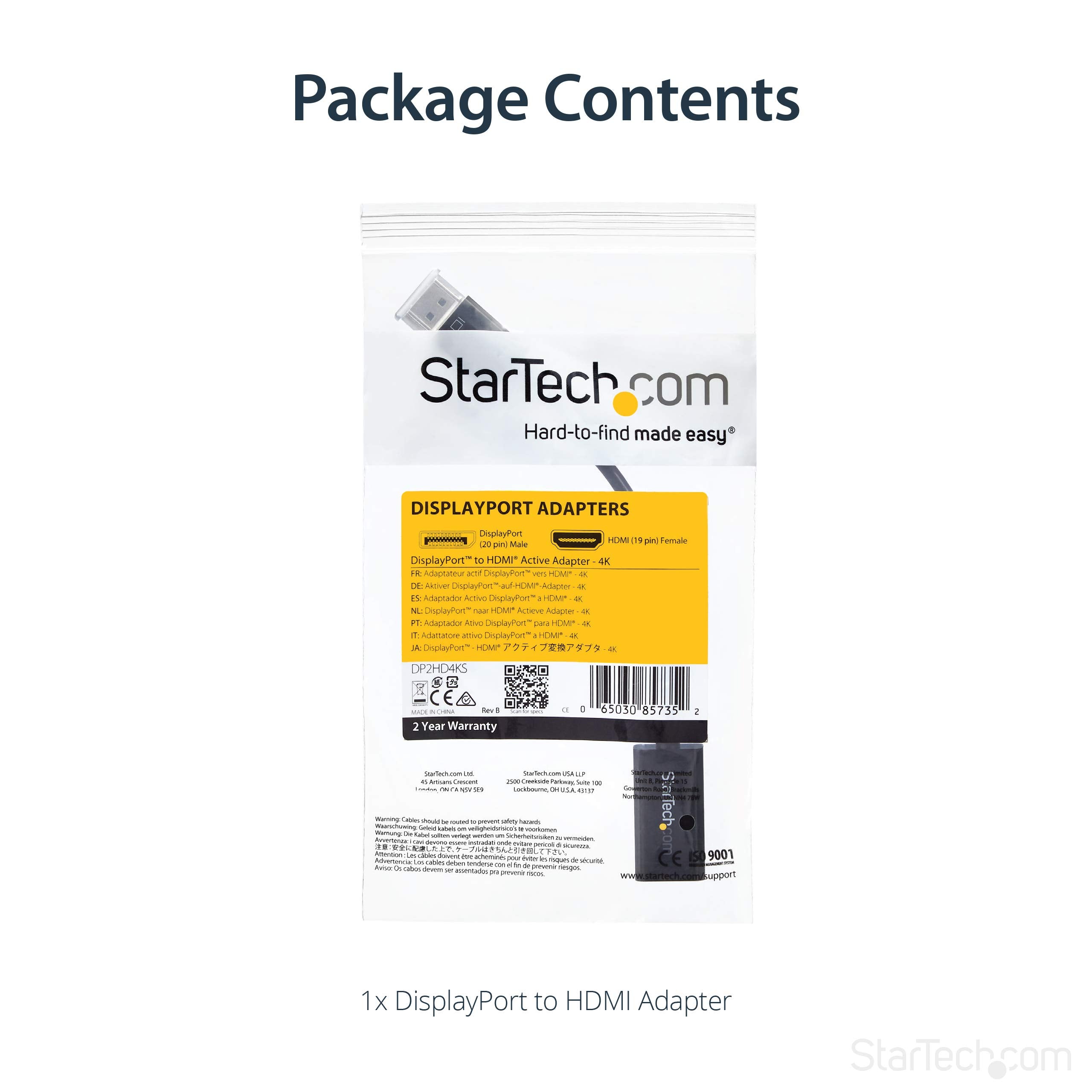 DisplayPort to HDMI 4k Adapter Converter