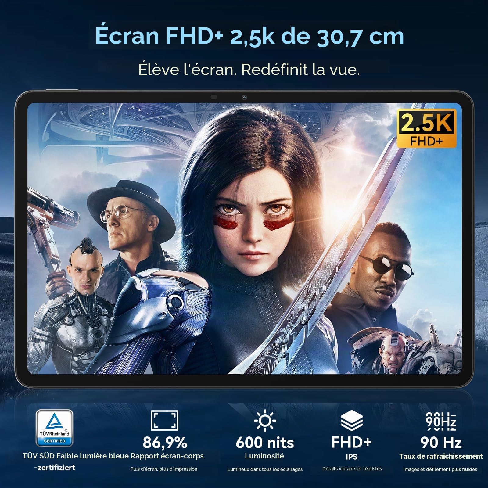 Blackview MEGA 3 (4G - 12.1'' - 256 Go, 12 Go RAM) Gris
