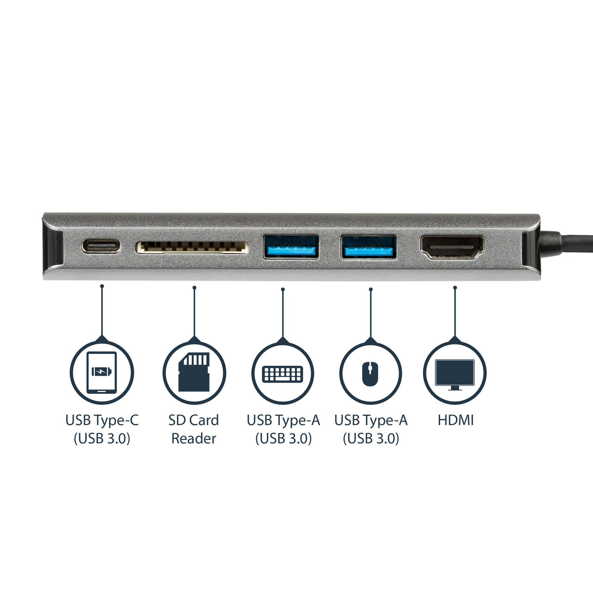 Adapter Multiport USB C - HDMI - SD PD