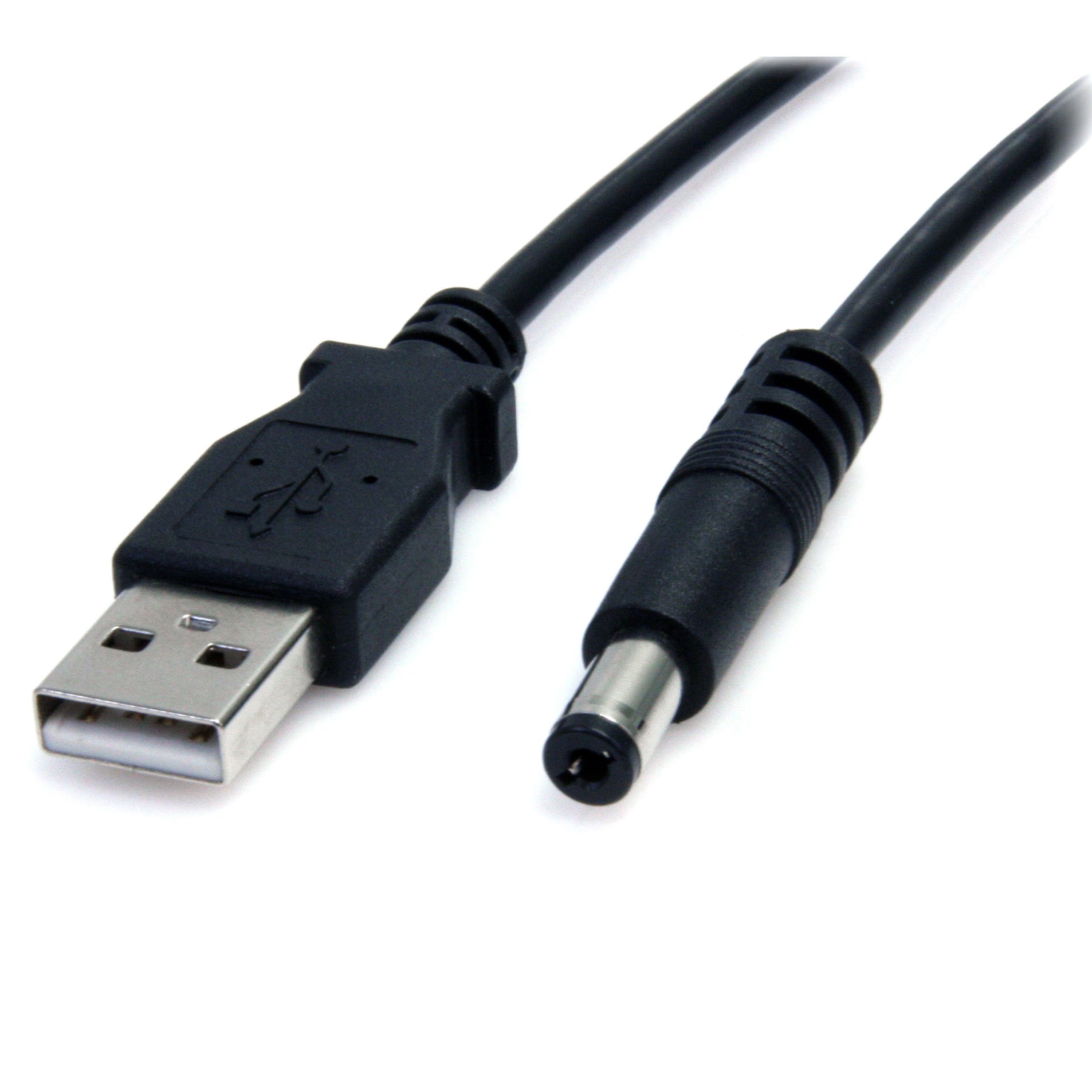 3ft USB to Type M Barrel DC Power Cable