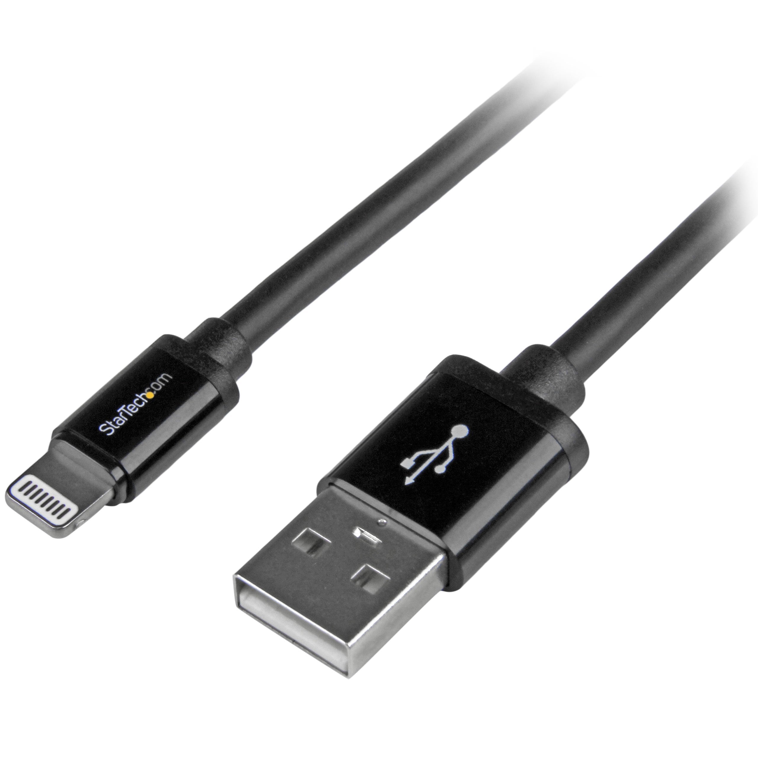 2m Black 8-pin Lightning to USB Cable