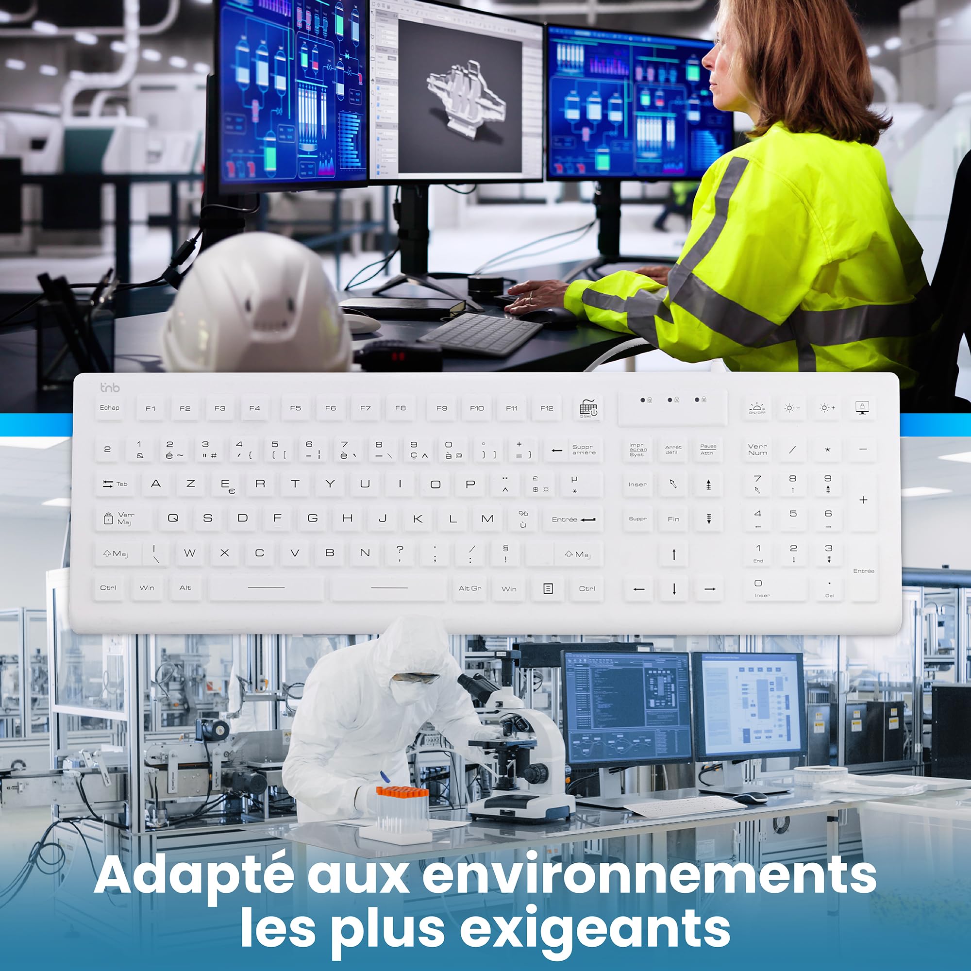 TNB Clavier filaire médical IP68