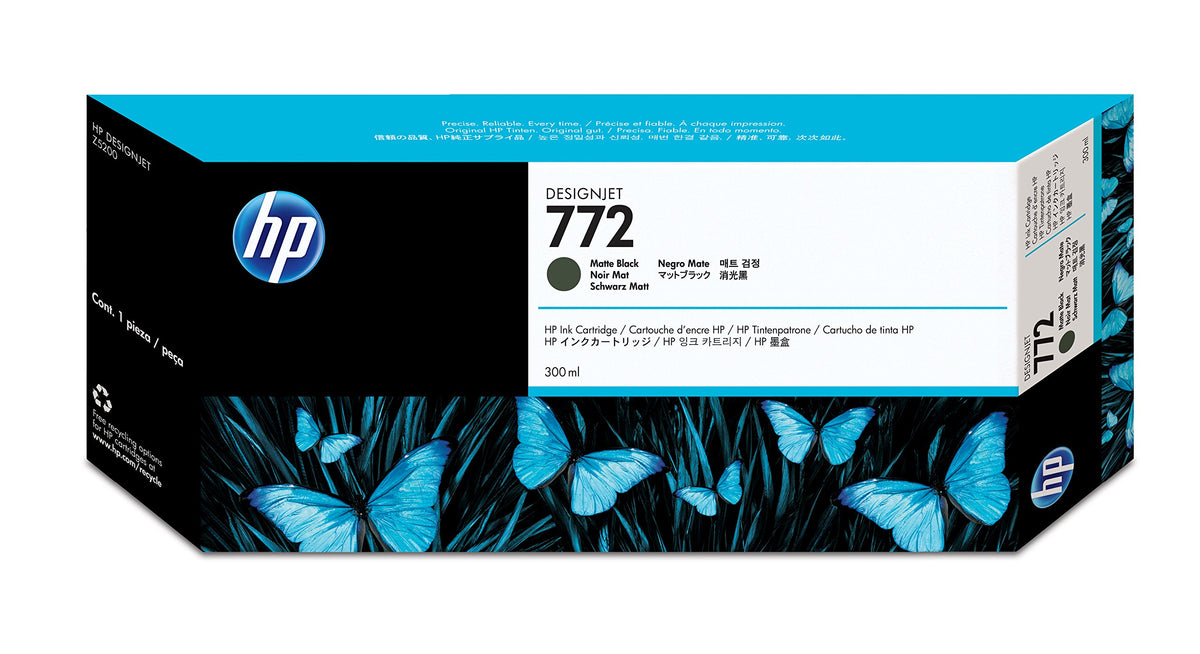 HP 772 original Ink cartridge CN635A matte black standard capacity 300ml 1-pack