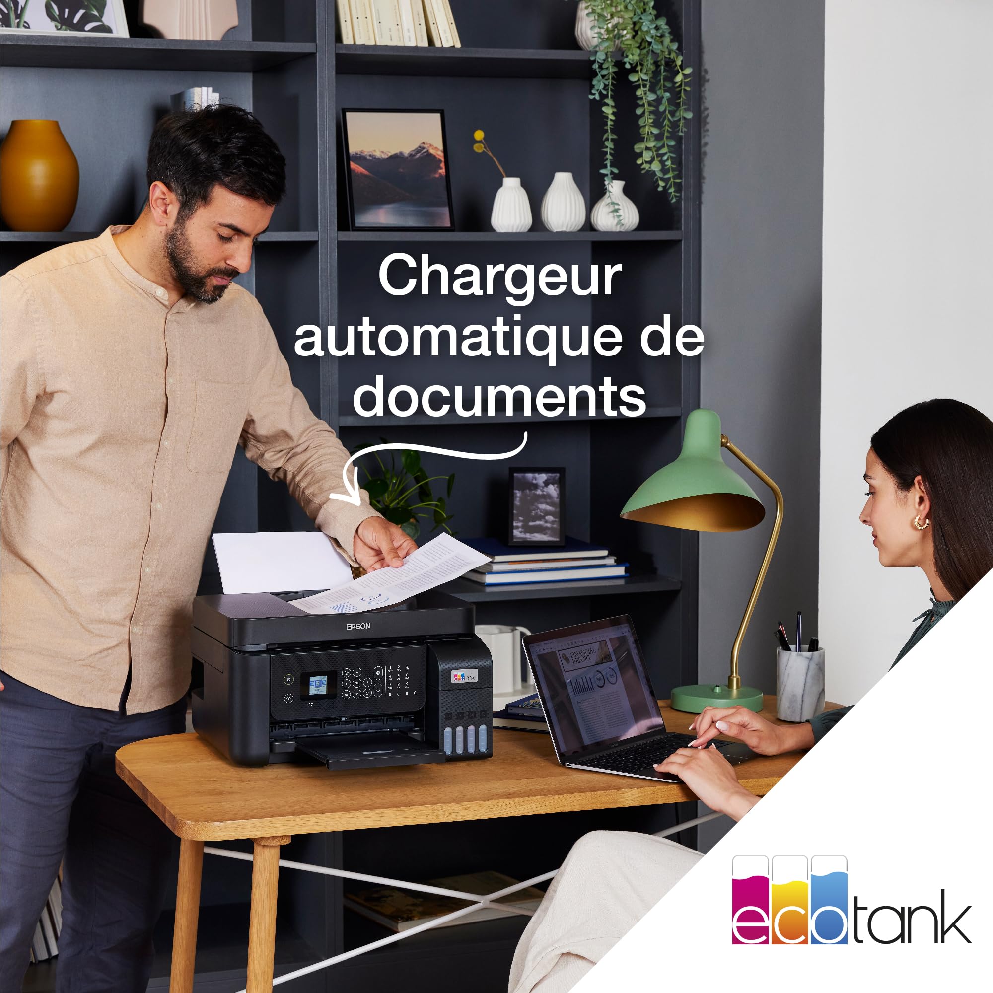 EPSON EcoTank ET-4800 MFP colour inkjet refillable A4 10ppm Print 100sheets USB LAN Wi-Fi Black