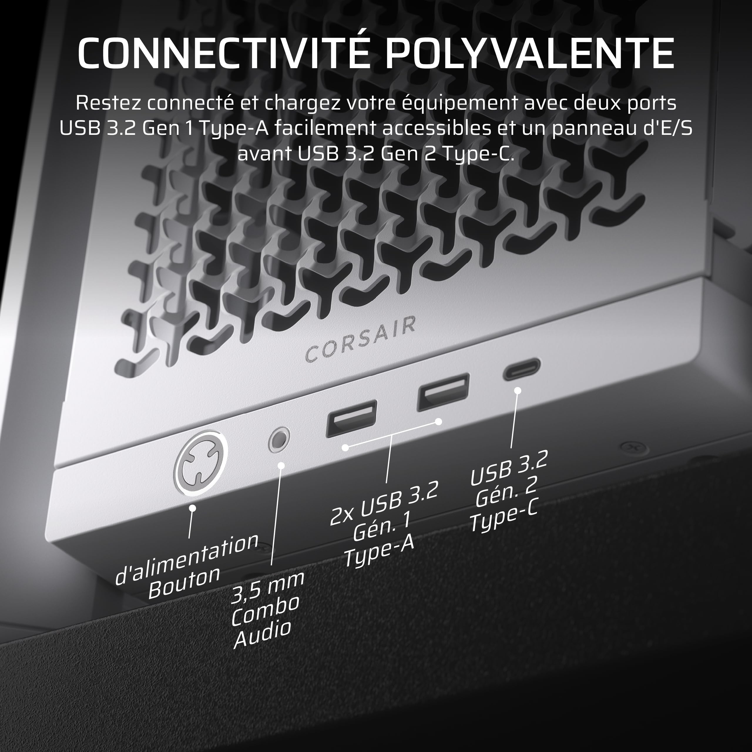 Corsair FRAME 4000D Midi Tower Blanc