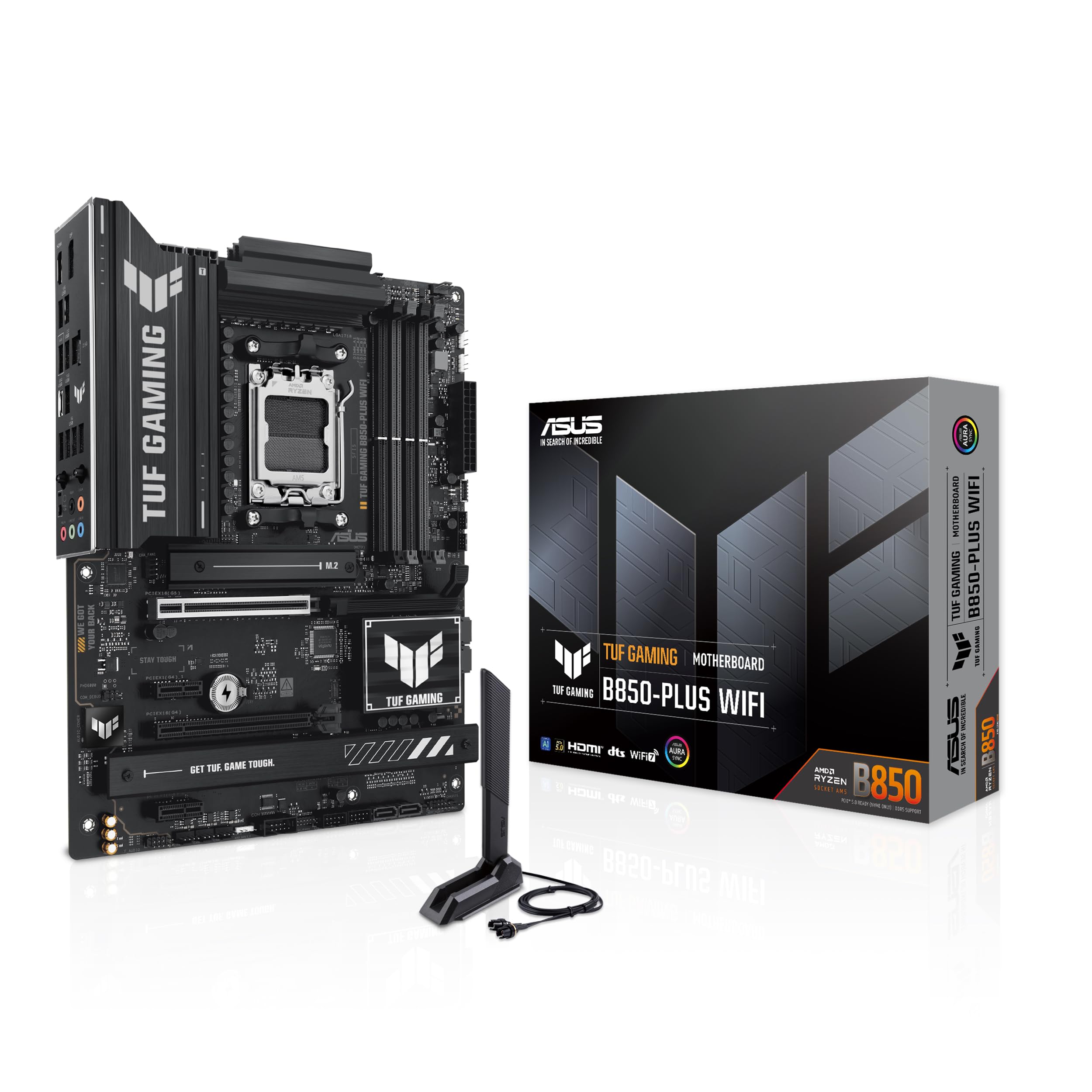 ASUS TUF GAMING B850-PLUS WIFI AM5 DDR5 ATX MB 1xHDMI 1xDP 3xM.2 4xSATA