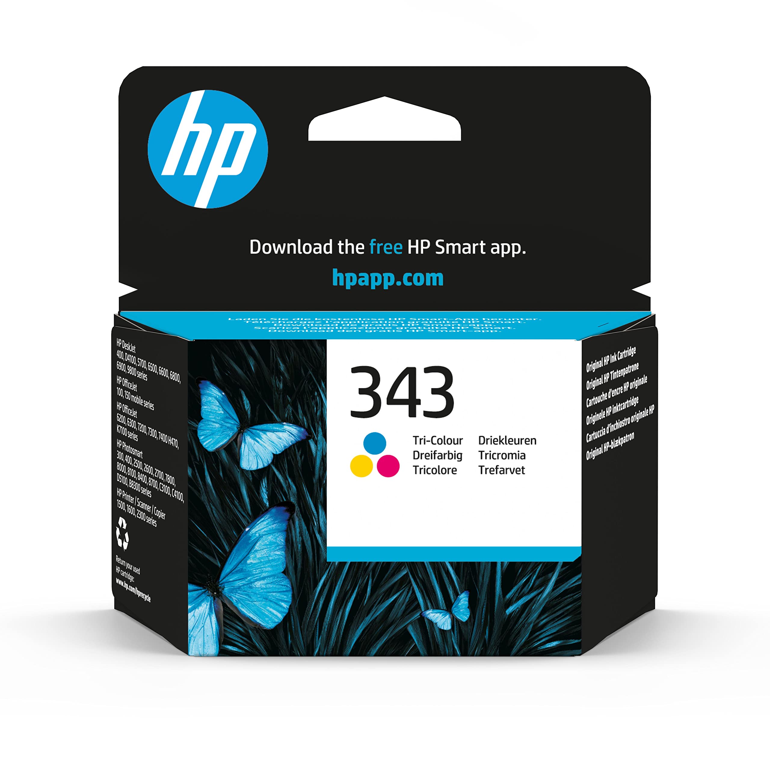 HP 343 original Ink cartridge C8766EE UUS tri-colour standard capacity 7ml 330 pages 1-pack