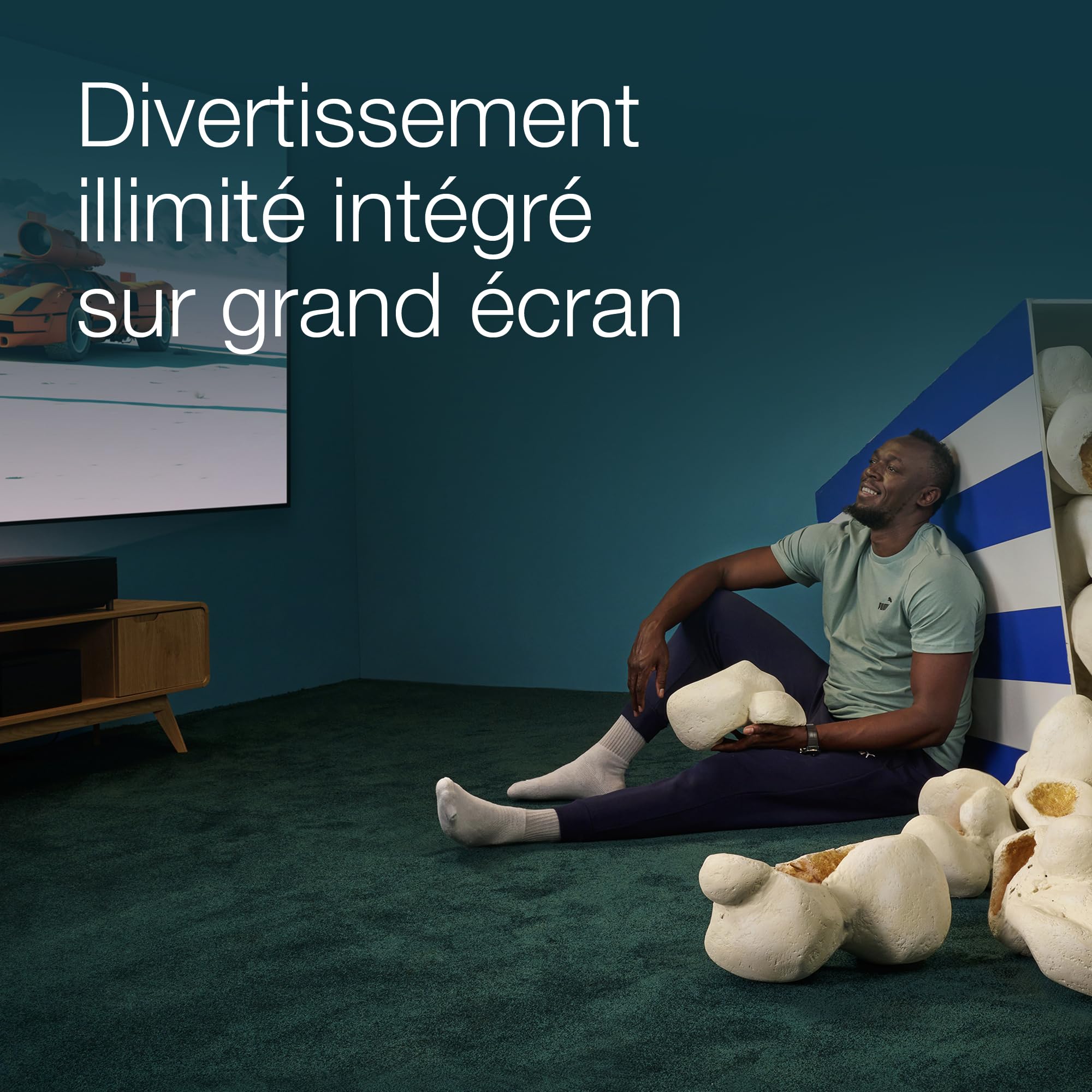 EPSON EH-LS800W Projecteur laser UST - 4K PRO-UHD Home Cinema- 16: 9- 4000 lumens-2 500.000: 1- 3x HDMI- Android TV™ Bluetooth- Noir