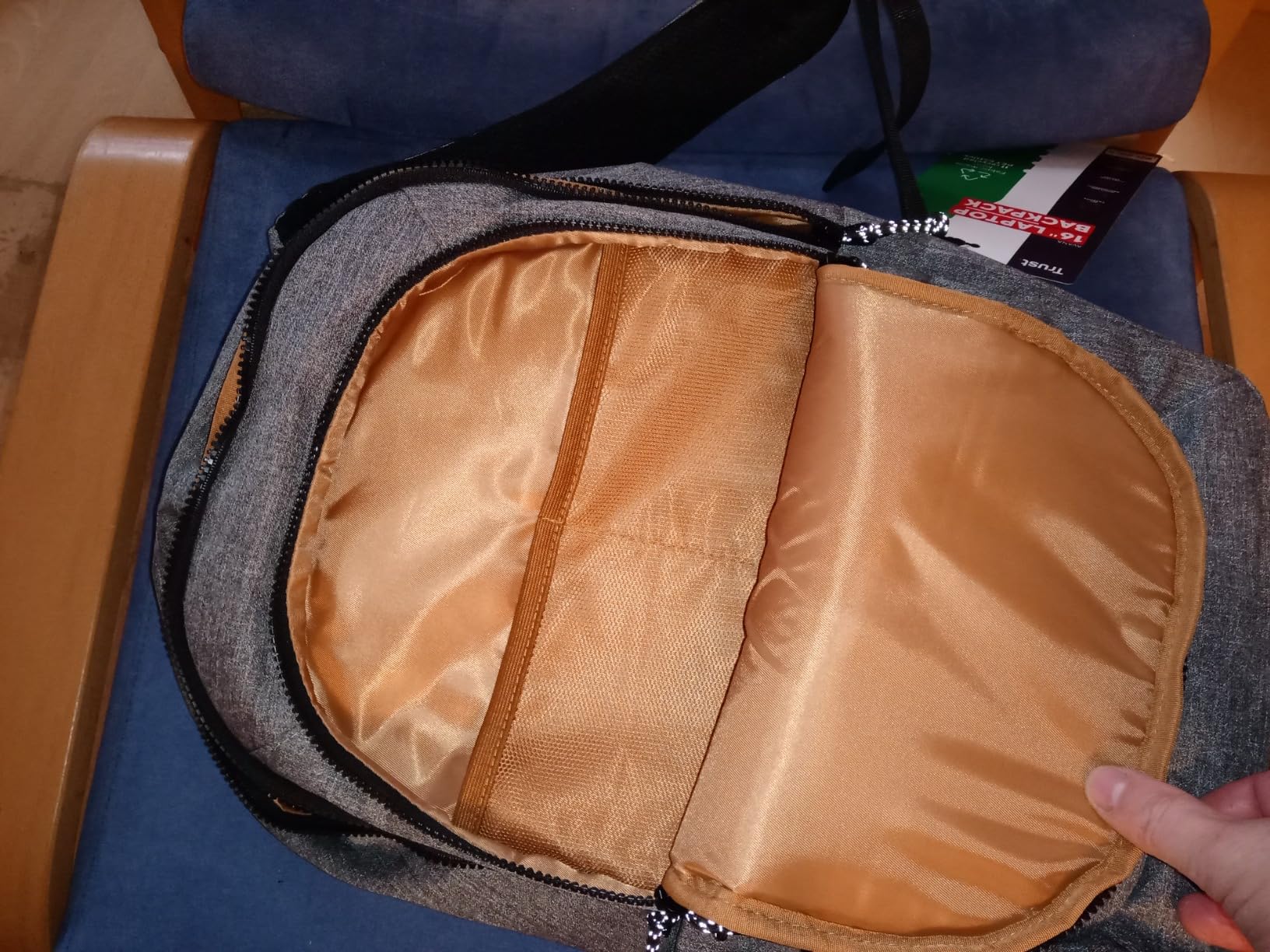 TRUST Sac à dos AVANA 16p gris