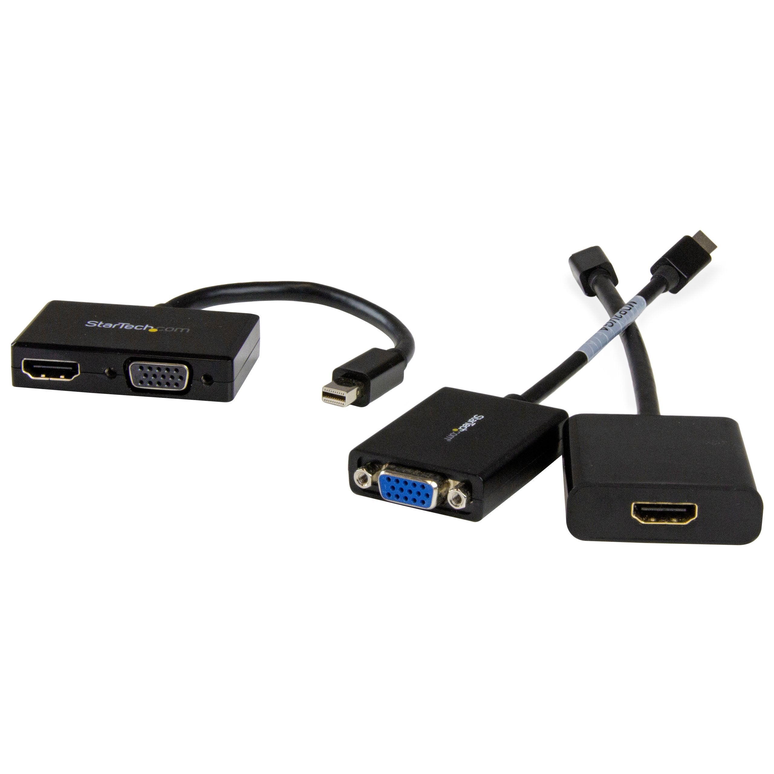 Travel A/V adapter: mDP to VGA/HDMI