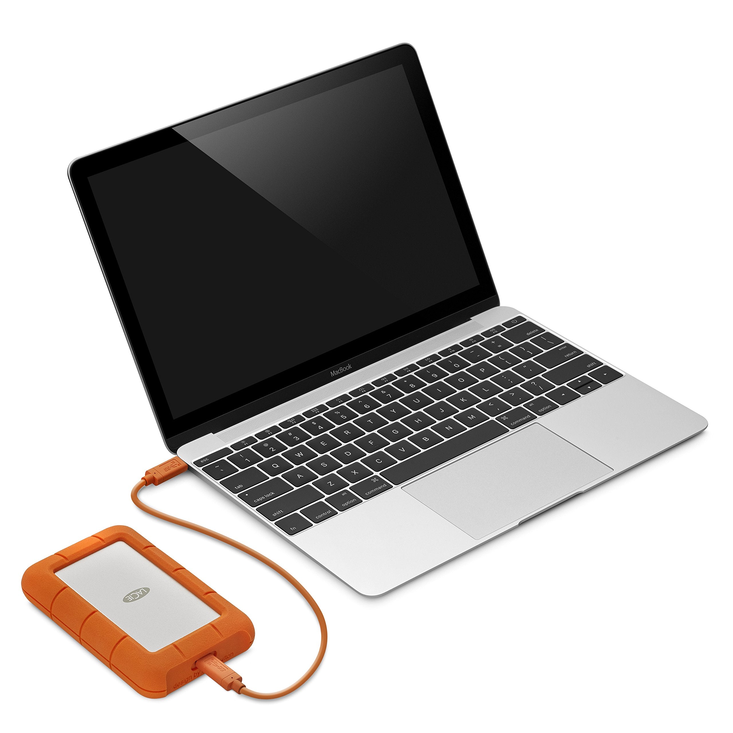 LACIE RUGGED 1To USB-C USB3.0 rÃ©sistant aux chutes. compressements et Ã  la pluie. utilisation tout terrain. orange
