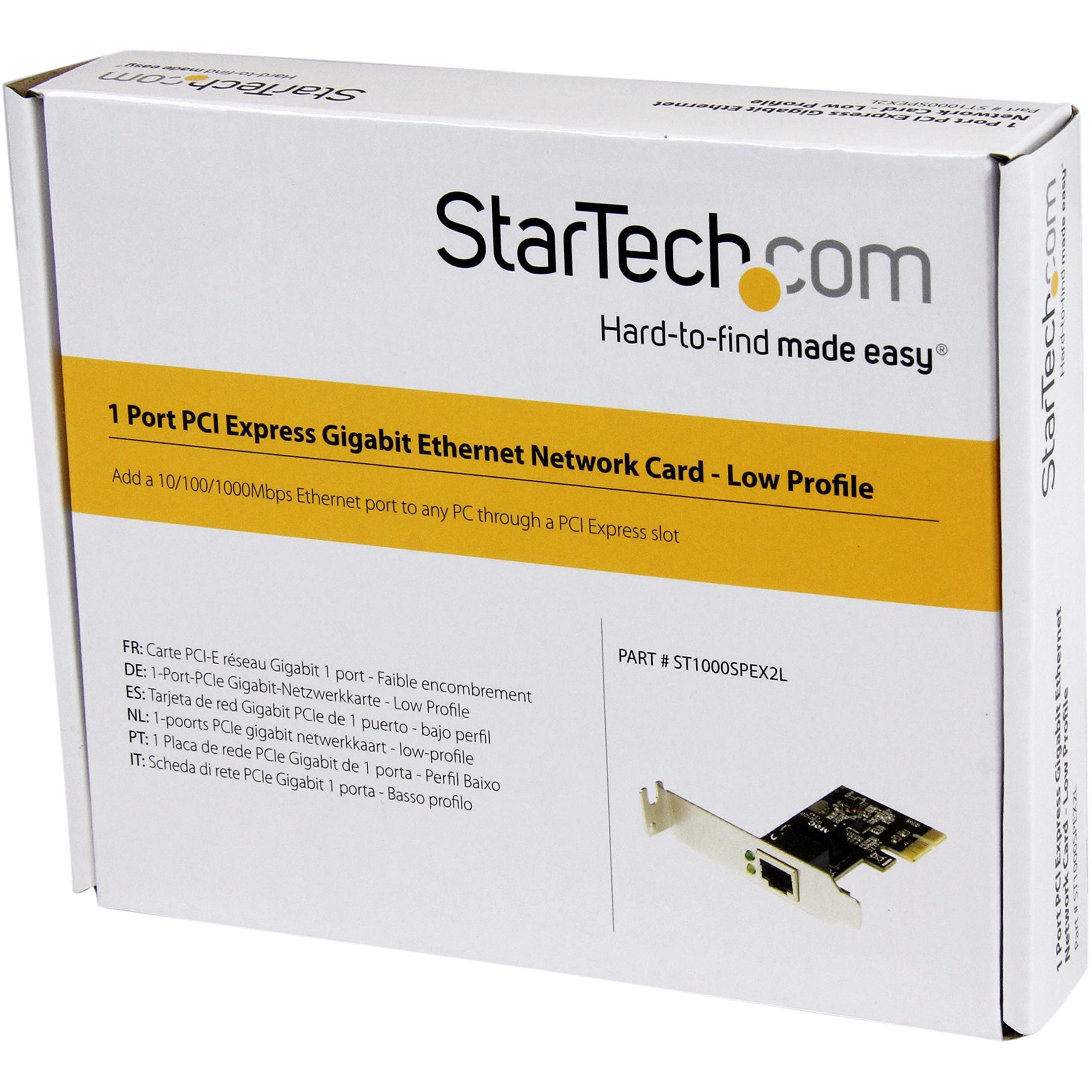 1 Port PCIe Gigabit NIC Card Low Profile