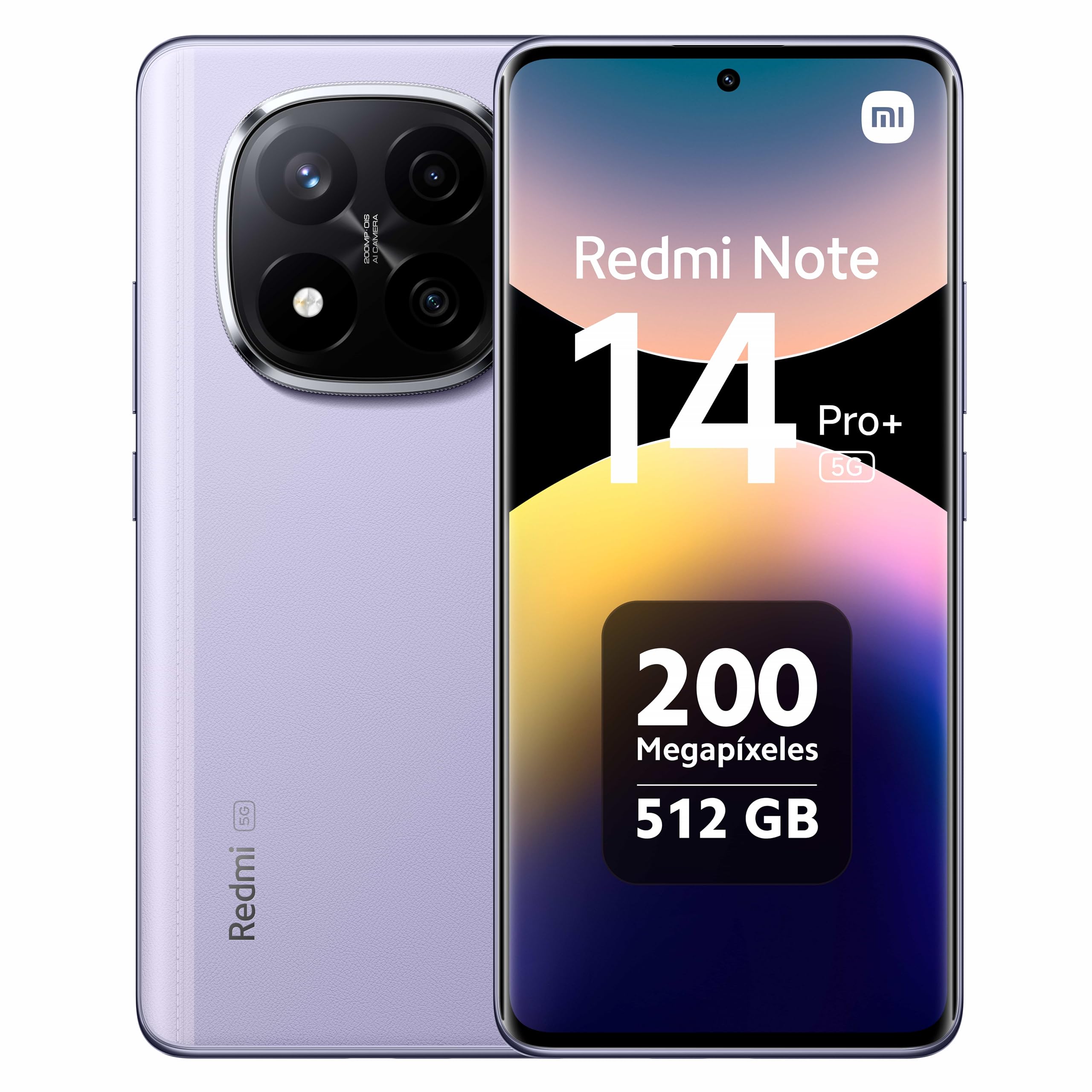 "Xiaomi Redmi Note 14 Pro+ 5G 16,9 cm (6.67"") Double SIM USB Type-C 12 Go 512 Go 5110 mAh Lavande, Violet"
