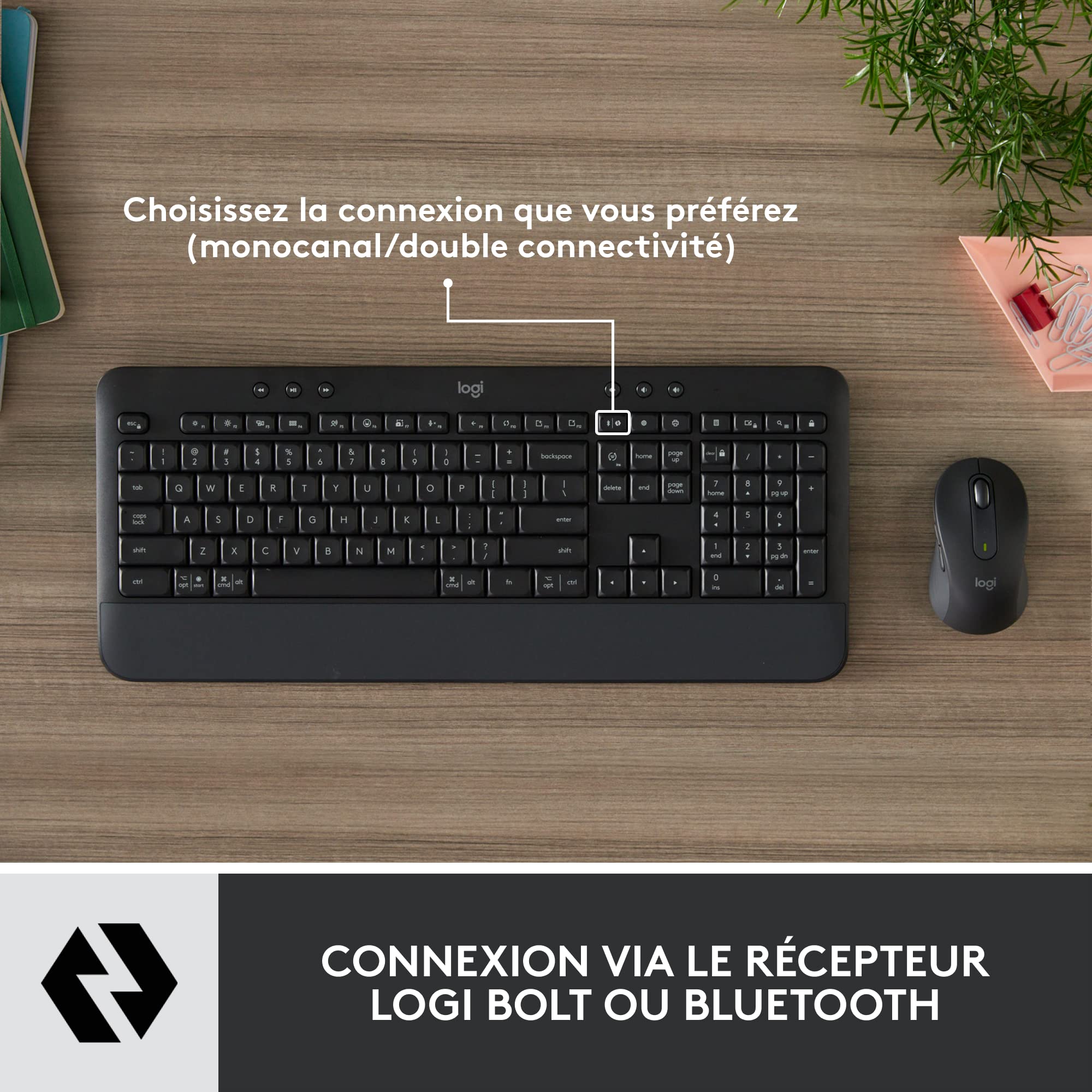 LOGITECH Signature MK650 Combo for Business - GRAPHITE - (FRA) - CENTRAL