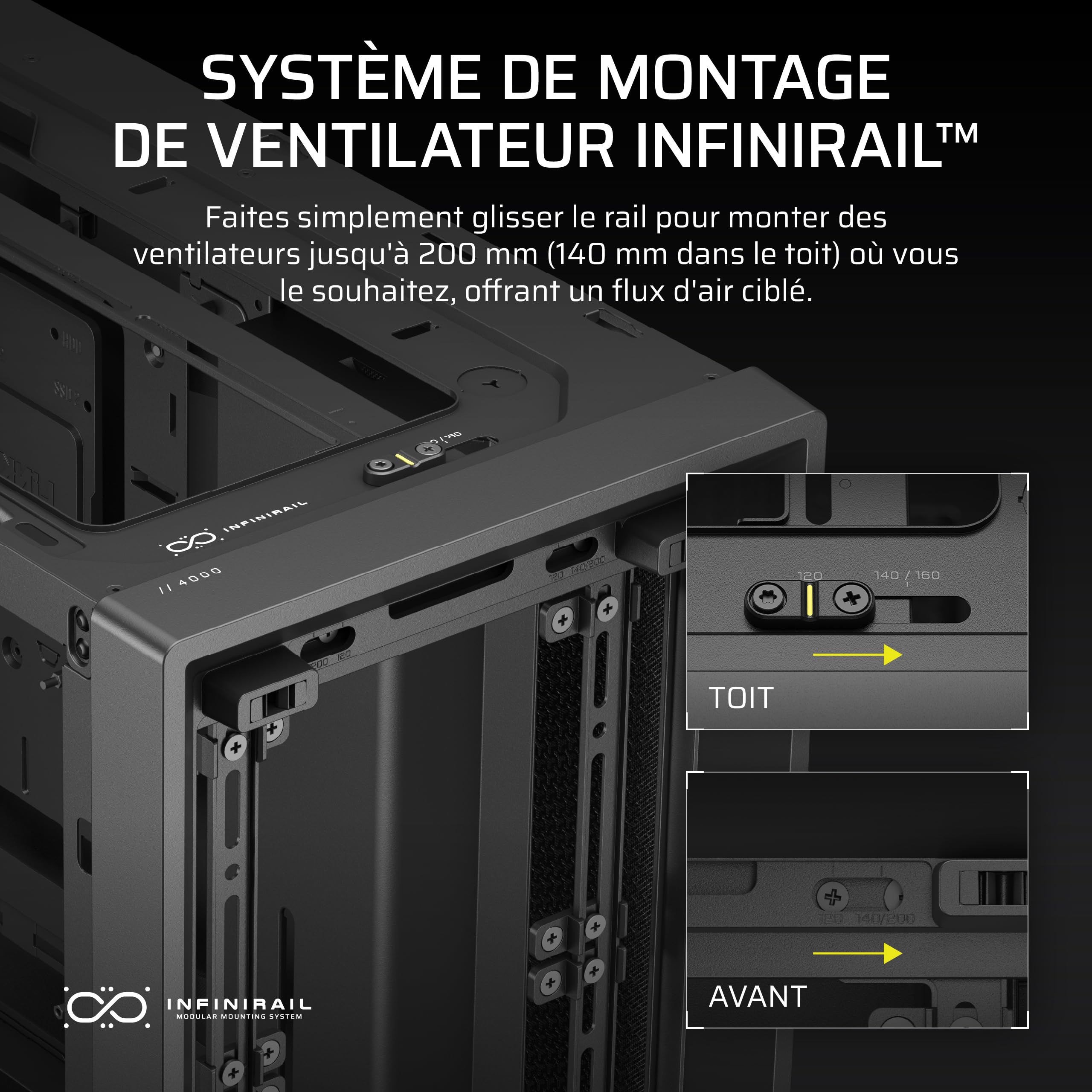 Corsair FRAME 4000D Midi Tower Noir