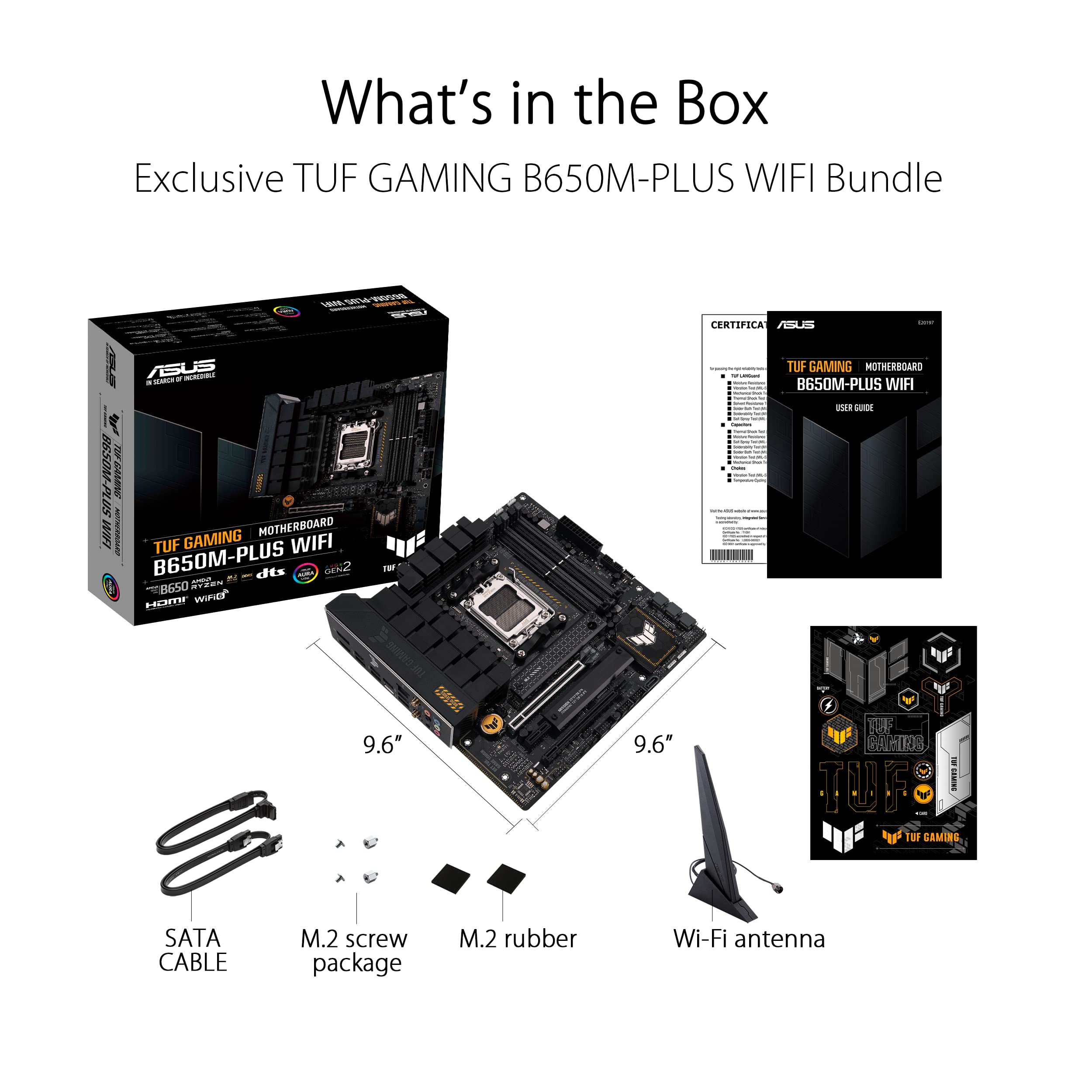 ASUS TUF GAMING B650M-PLUS WIFI AM5 DDR5 mATX MB