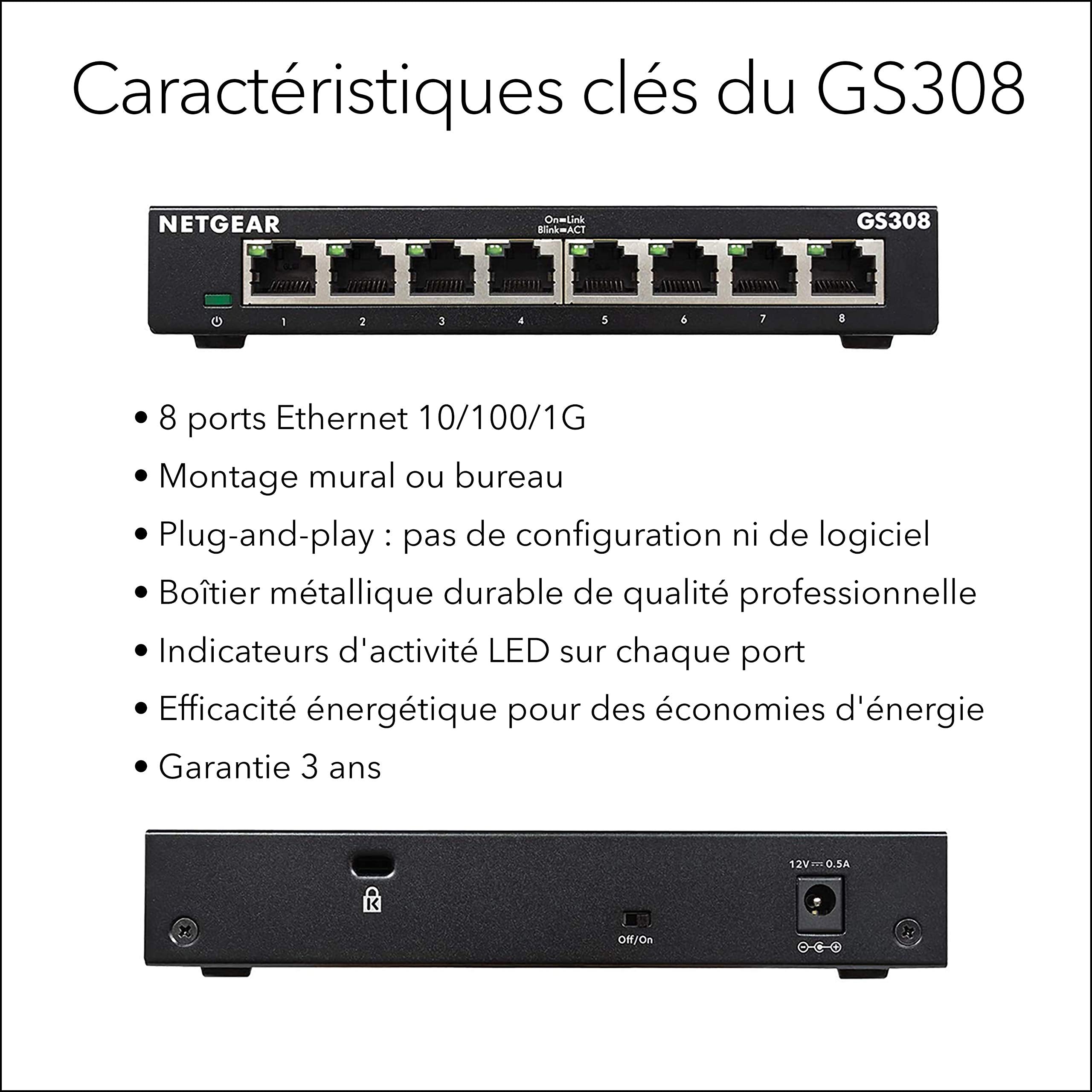 8Pt Gige Unmanaged Sw 300-Series