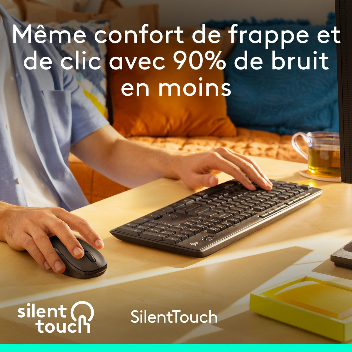 LOGITECH MK295 Silent Wireless Combo - GRAPHITE - FRA - CENTRAL