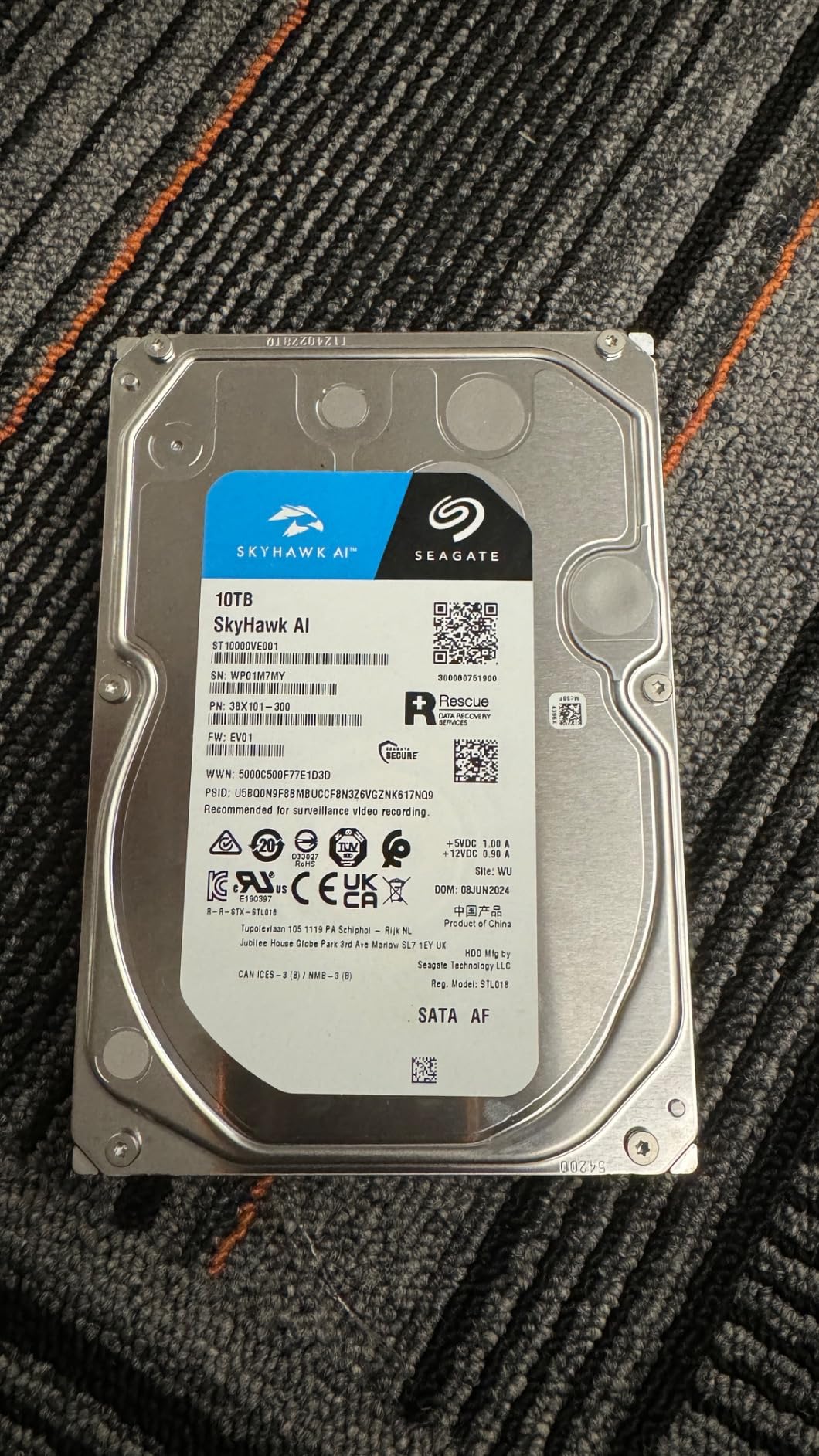 HDD SkyHawk 4TB 256MB 3.5" SATA 6Gb/sCMR