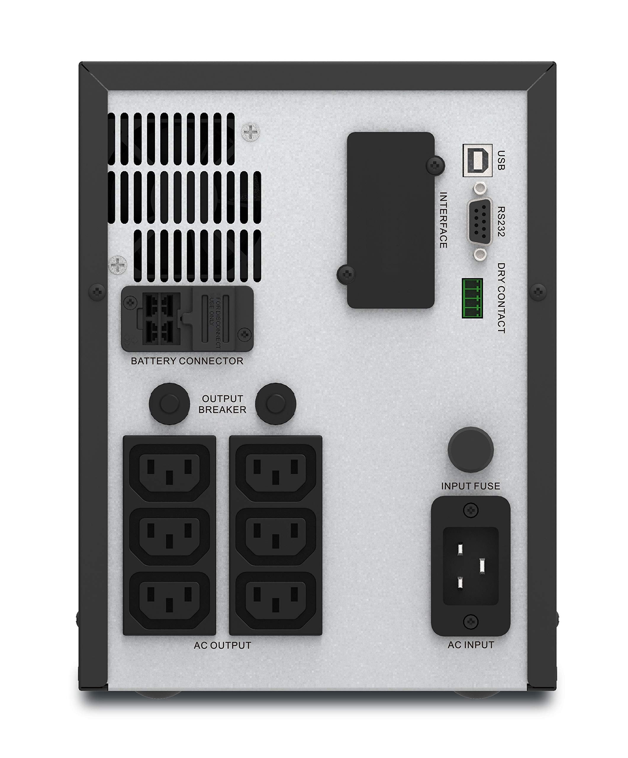 APC Easy UPS SMV SMV3000CAI UPS AC 220/230/240V 2100Watt 3000VA 4 x battery 9Ah USB RS-232 output connectors 6