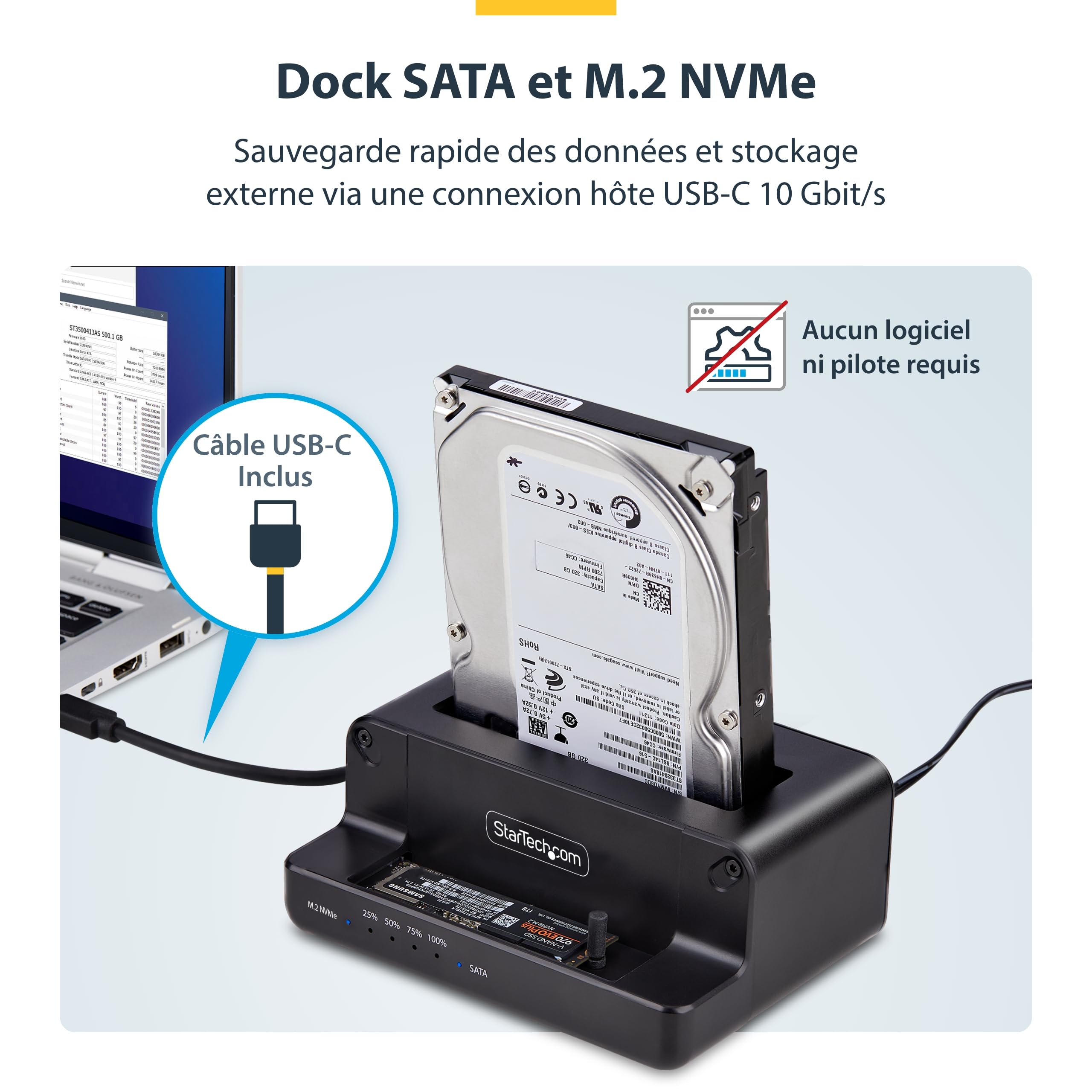 M.2 NVMe to 2.5/3.5" SATA Duplicator