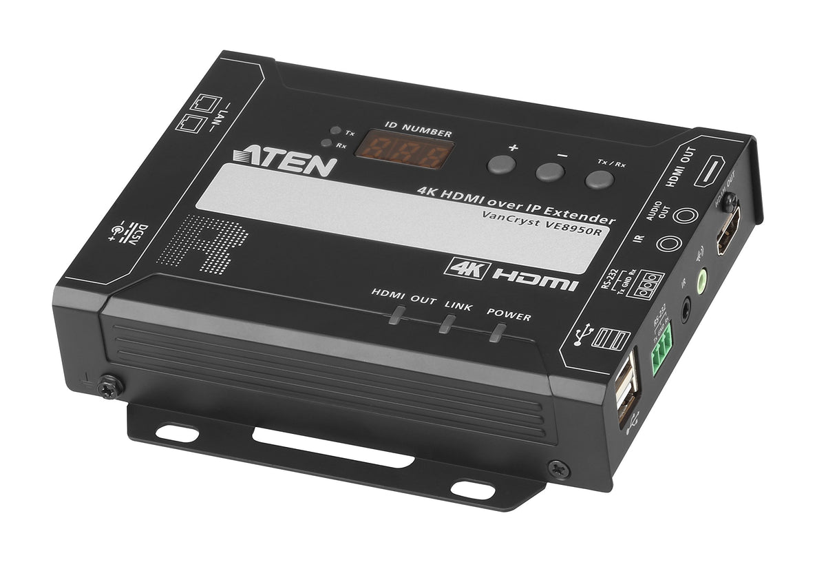 ATEN VE8950R - 4096 x 2160 pixels - Récepteur AV - 100 m - Avec fil - Noir - HDCP