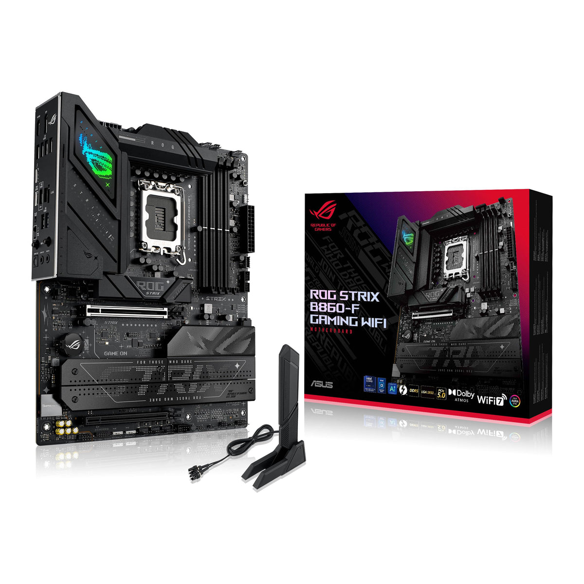 ASUS ROG STRIX B860-F GAMING WIFI LGA1851 DDR5 ATX MB 1xHDMI 1xDP 4xM.2 4xSATA