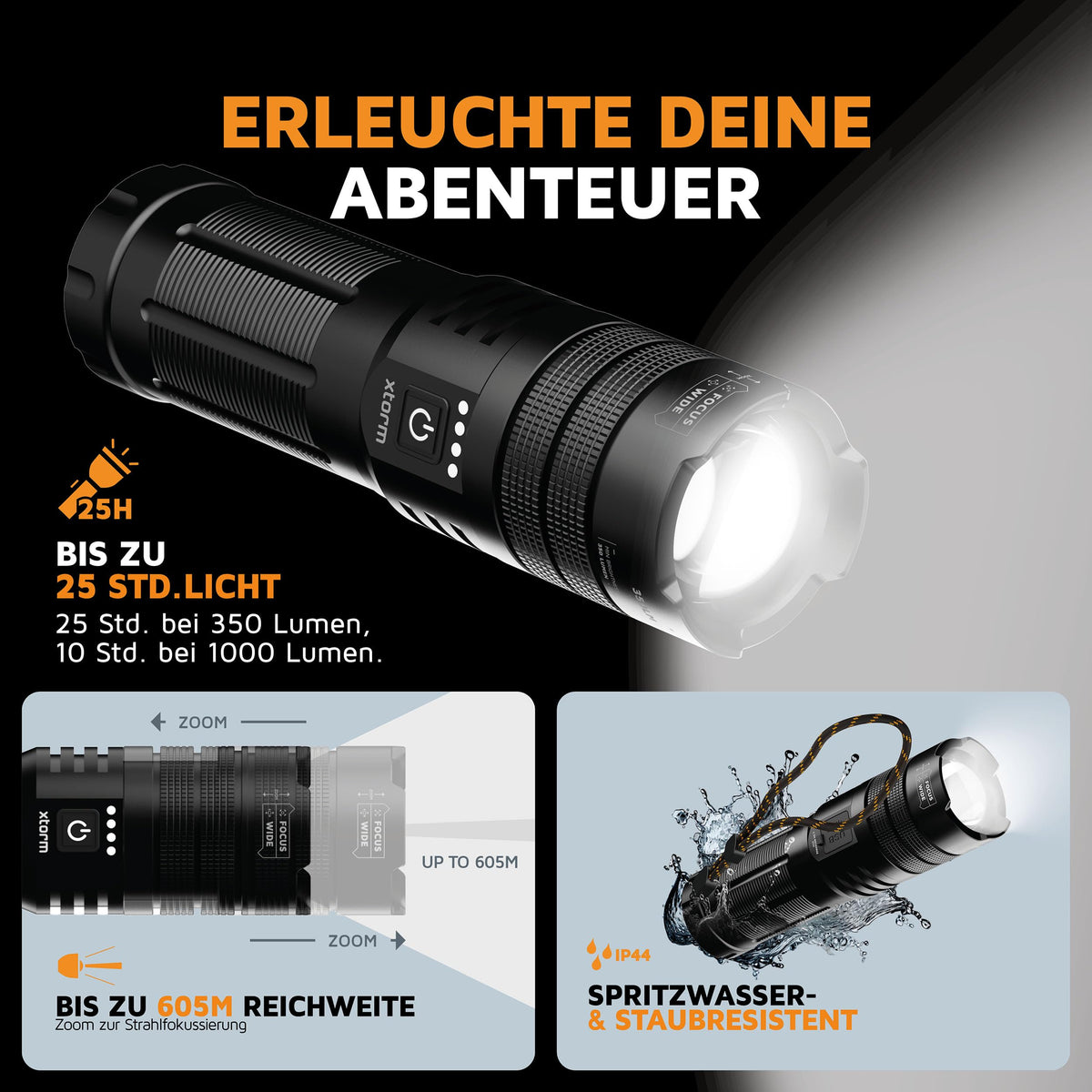 XTorm Powerbank et lampe torche XRF101