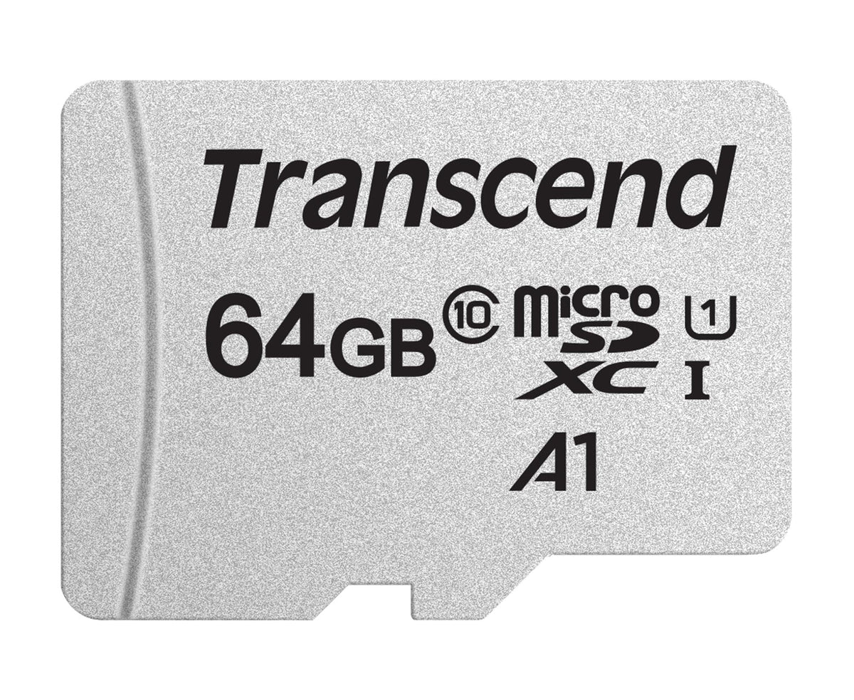 TRANSCEND 64Go UHS-I U1 microSD avec adaptateur SD pour smartphone / tablette