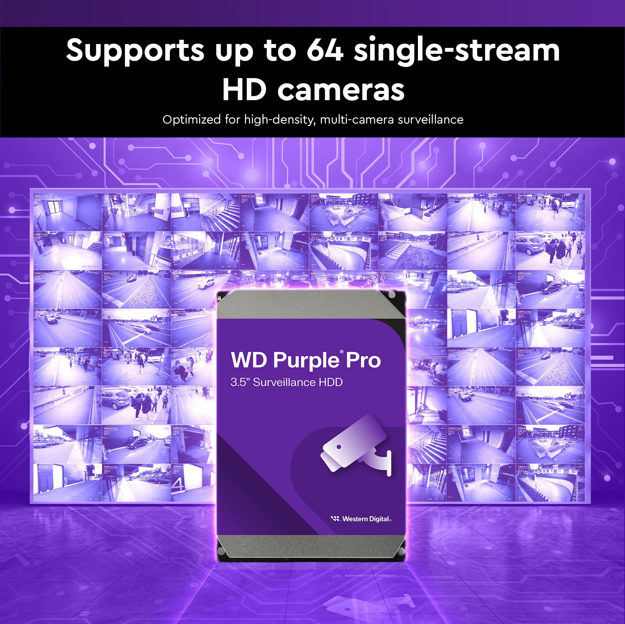 WD Purple Pro 8To SATA 6Gb/s 3.5p