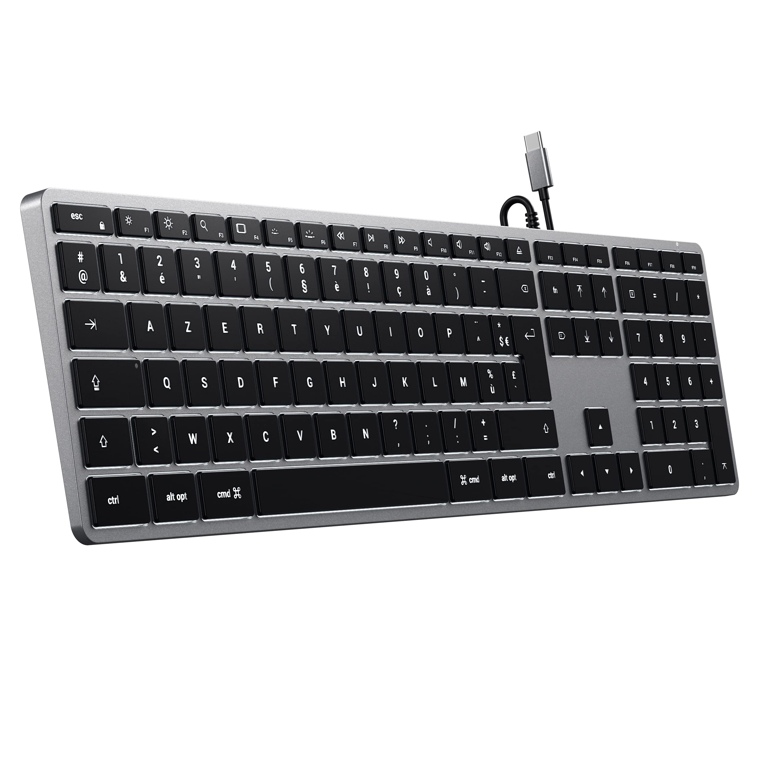 SATECHI Wired Keyboard Alu AZERTY USB-C