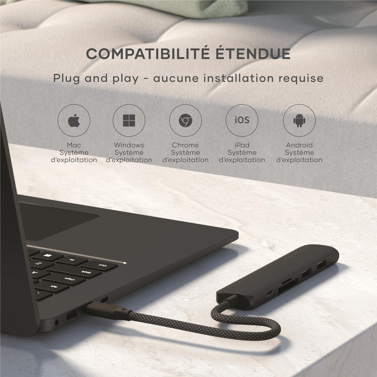 6-IN-1 USB-C MULTIPORT ADAPTER BLACK
