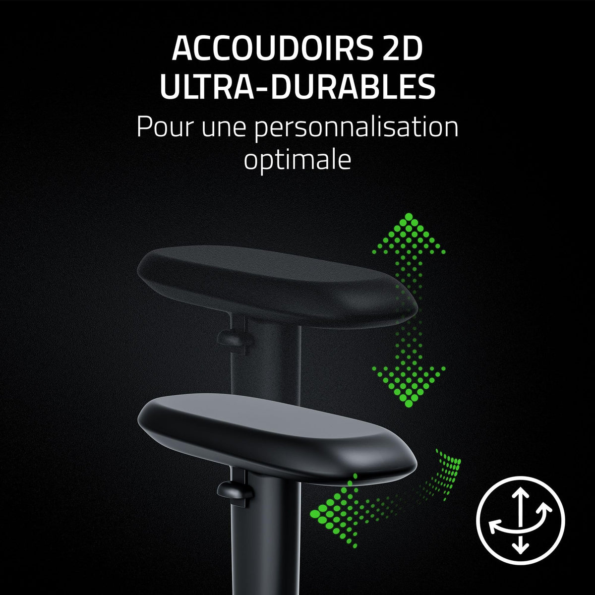 RAZER Iskur V2 X NewGen Black/Green - Fauteuil Gaming