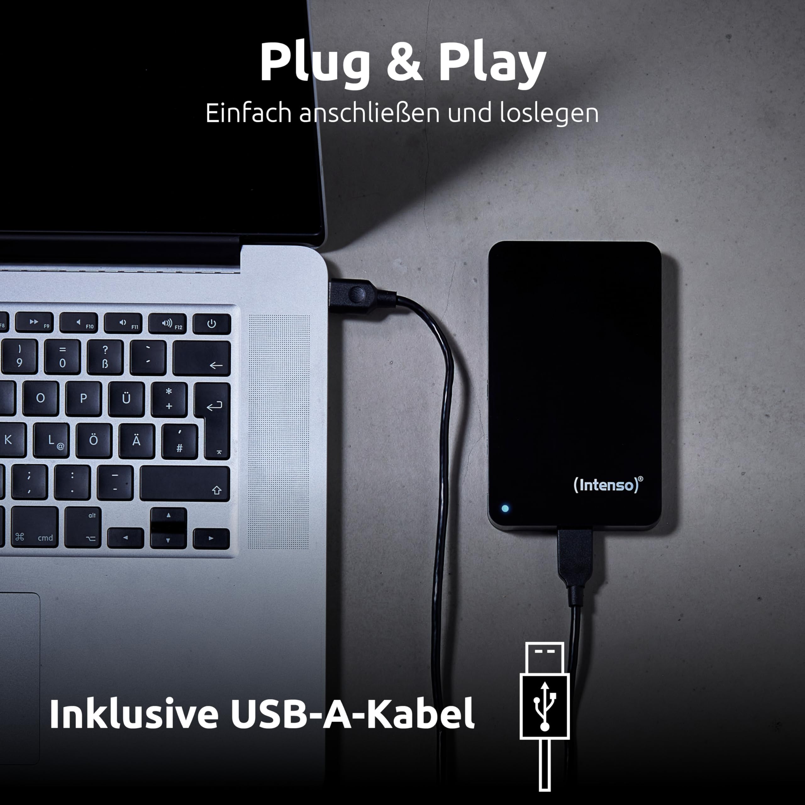 INTENSO Disque Dur Externe 2.5" Memory Case USB 3.0 - 4 To Noir