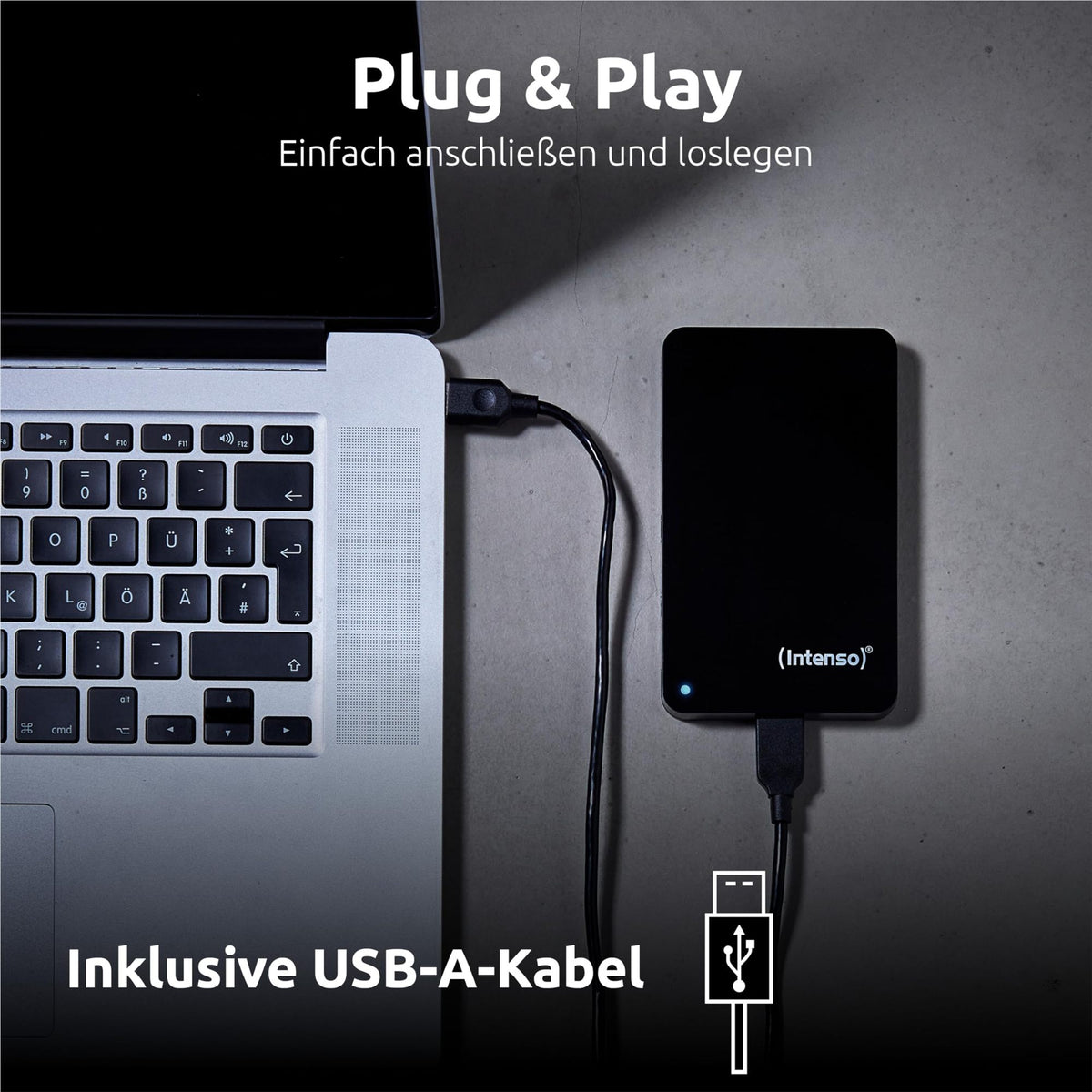 INTENSO Disque Dur Externe 2.5" Memory Case USB 3.0 - 1 To Noir