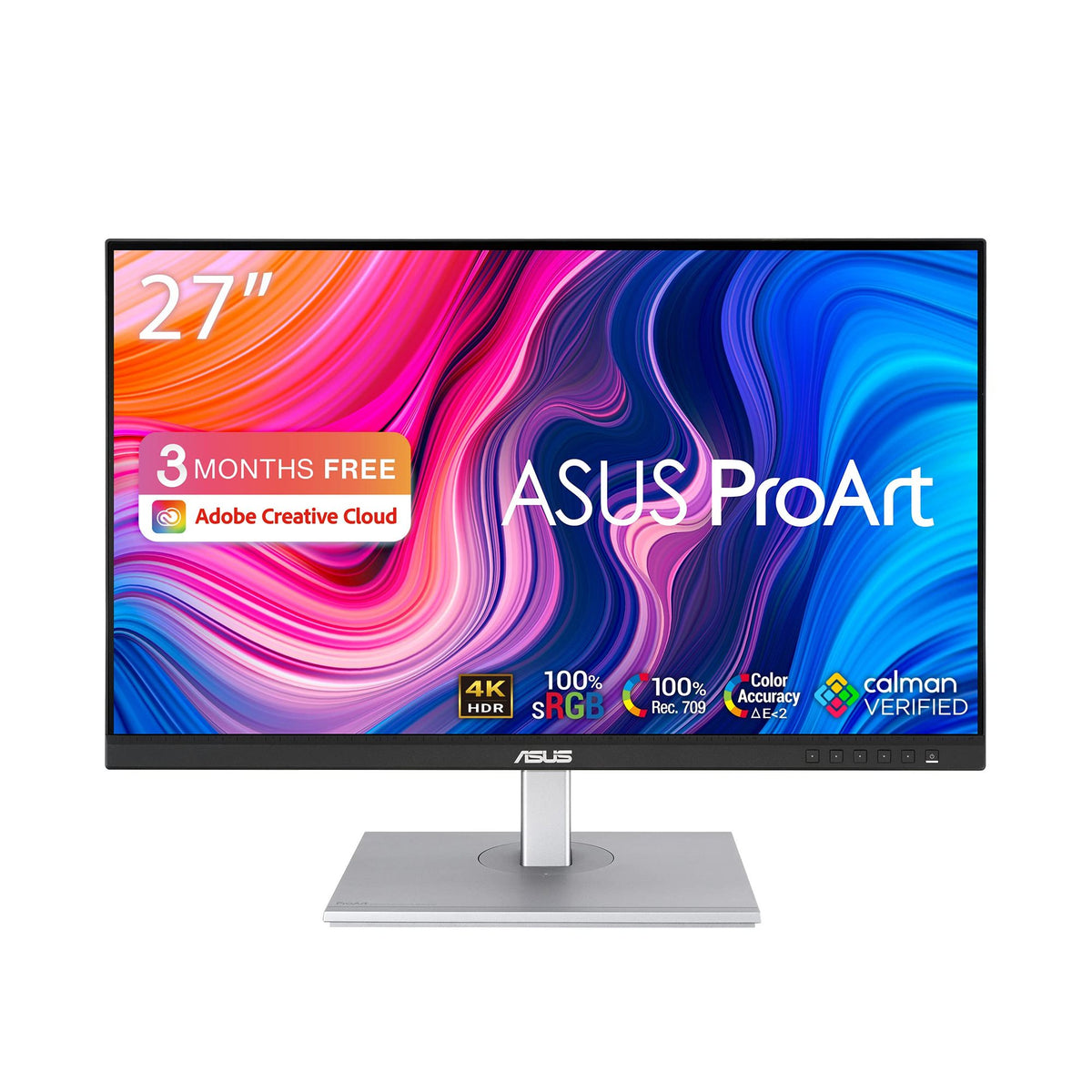 ASUS ProArt PA279CV 27p IPS 4K UHD 3840x2160 60Hz 5ms Adaptive-Sync HDR10 2xHDMI 1xDP 1xUSB Type-C 4xUSB3.0 Black 3YW