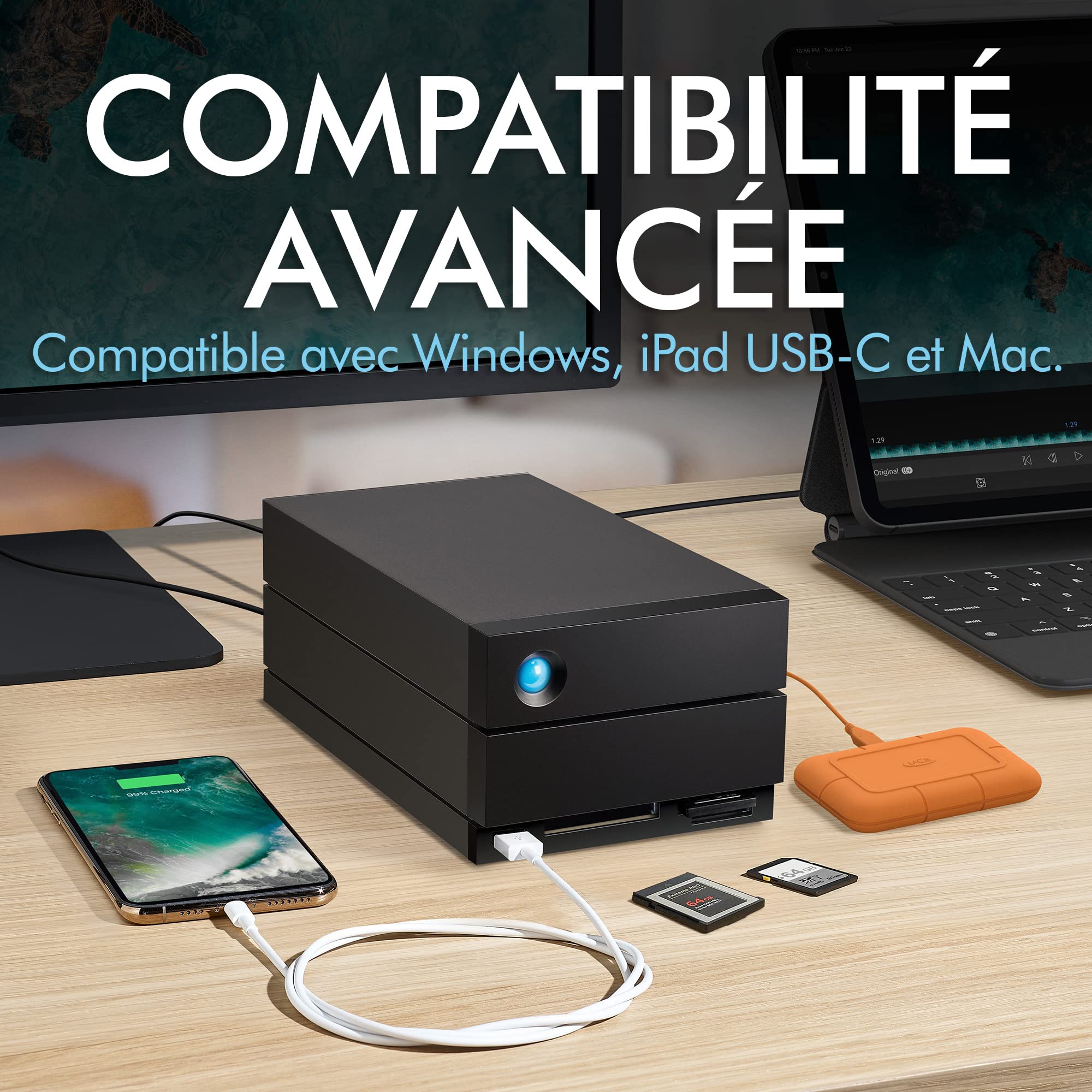 LaCIe 2big Dock-V2 60TB 2xThunderbolt 3