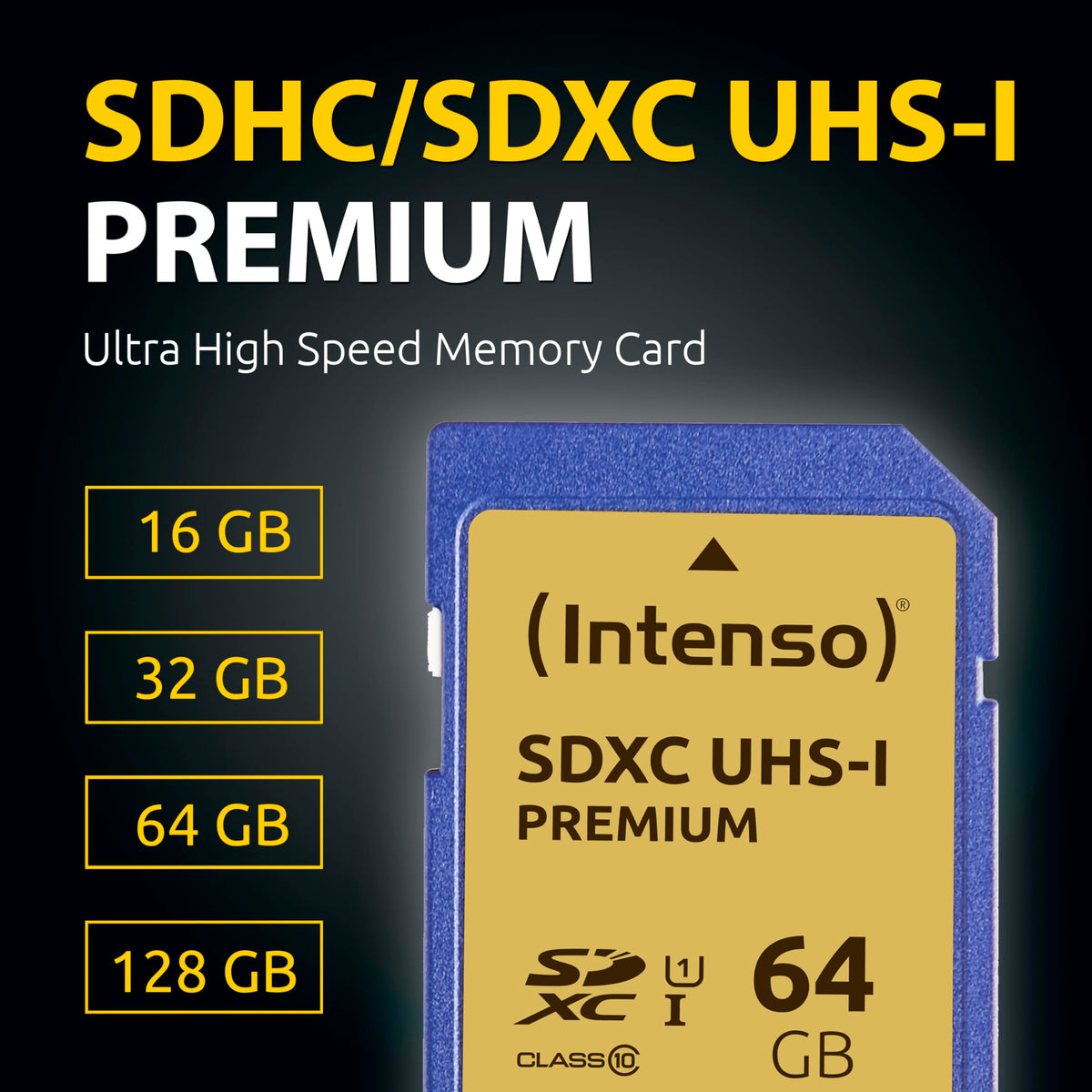 INTENSO Carte SDXC UHS-I Premium Class 10 - 128 Go