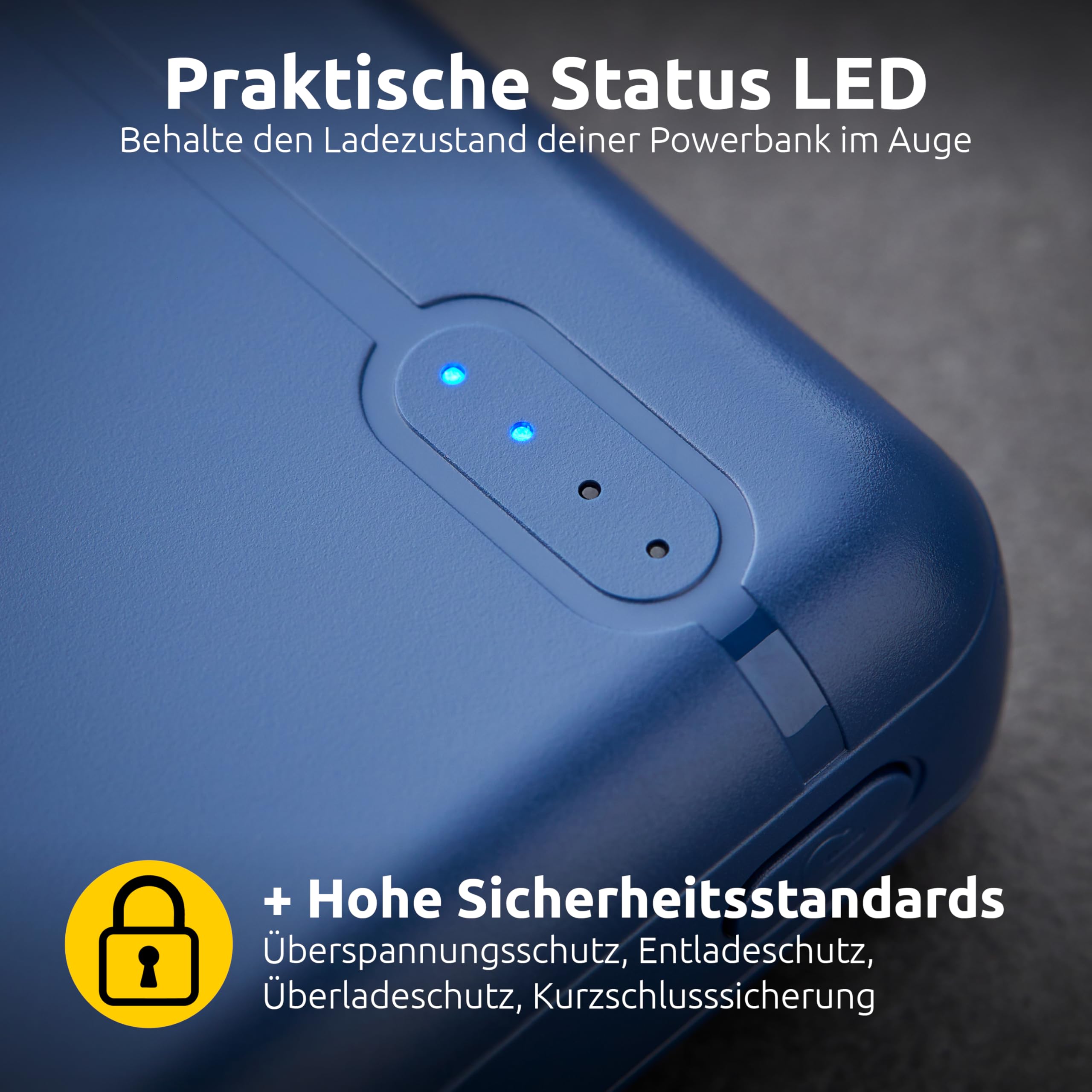 INTENSO PowerBank XS10000 USB / Type-C -10000 mAh bleu foncé