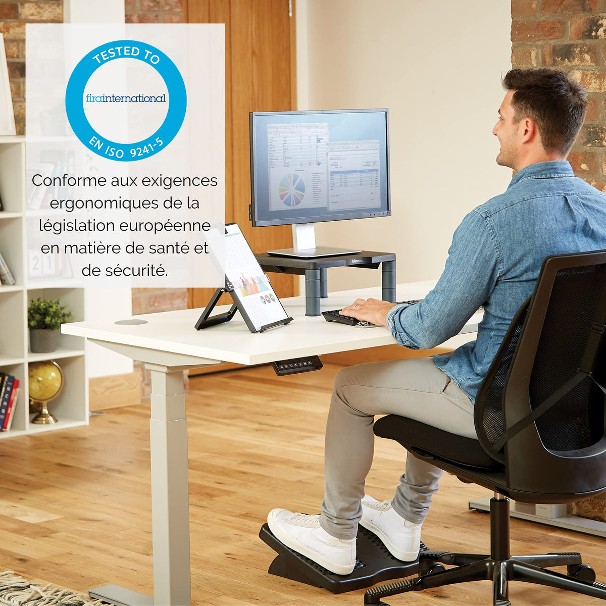 FELLOWES SUPPORT MONITEUR PREMIUM-GRAPH