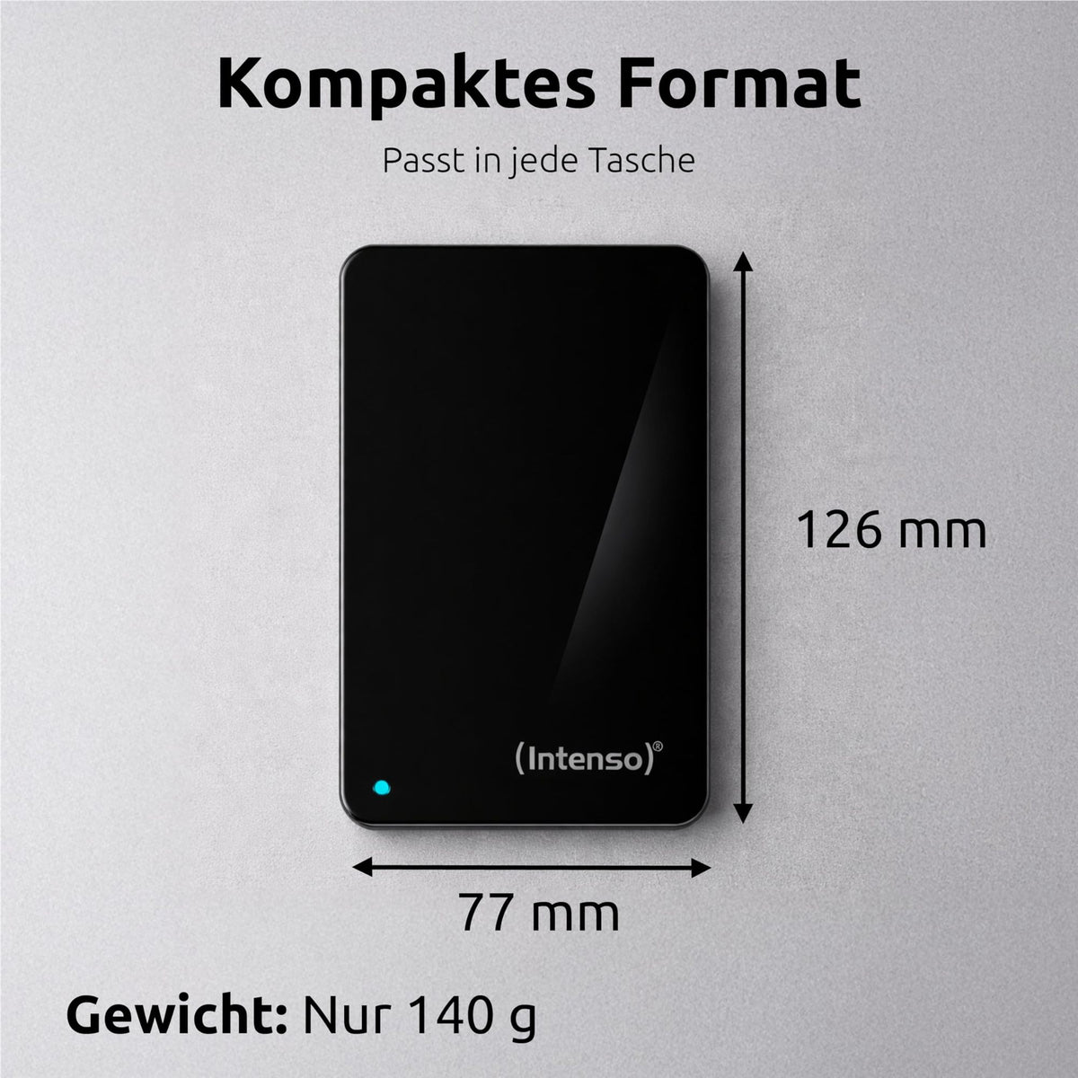INTENSO Disque Dur Externe 2.5" Memory Case USB 3.0 - 1 To Noir
