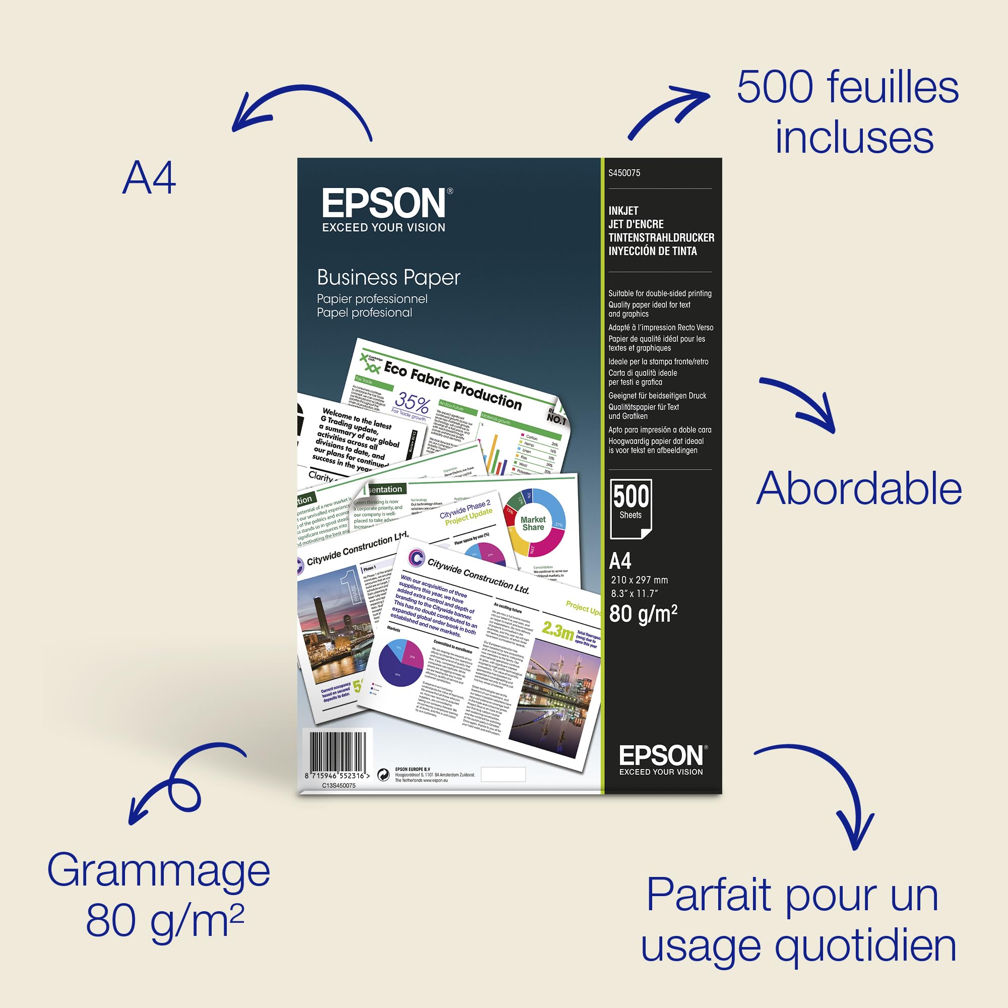EPSON Business Paper 80gsm 500 sheets