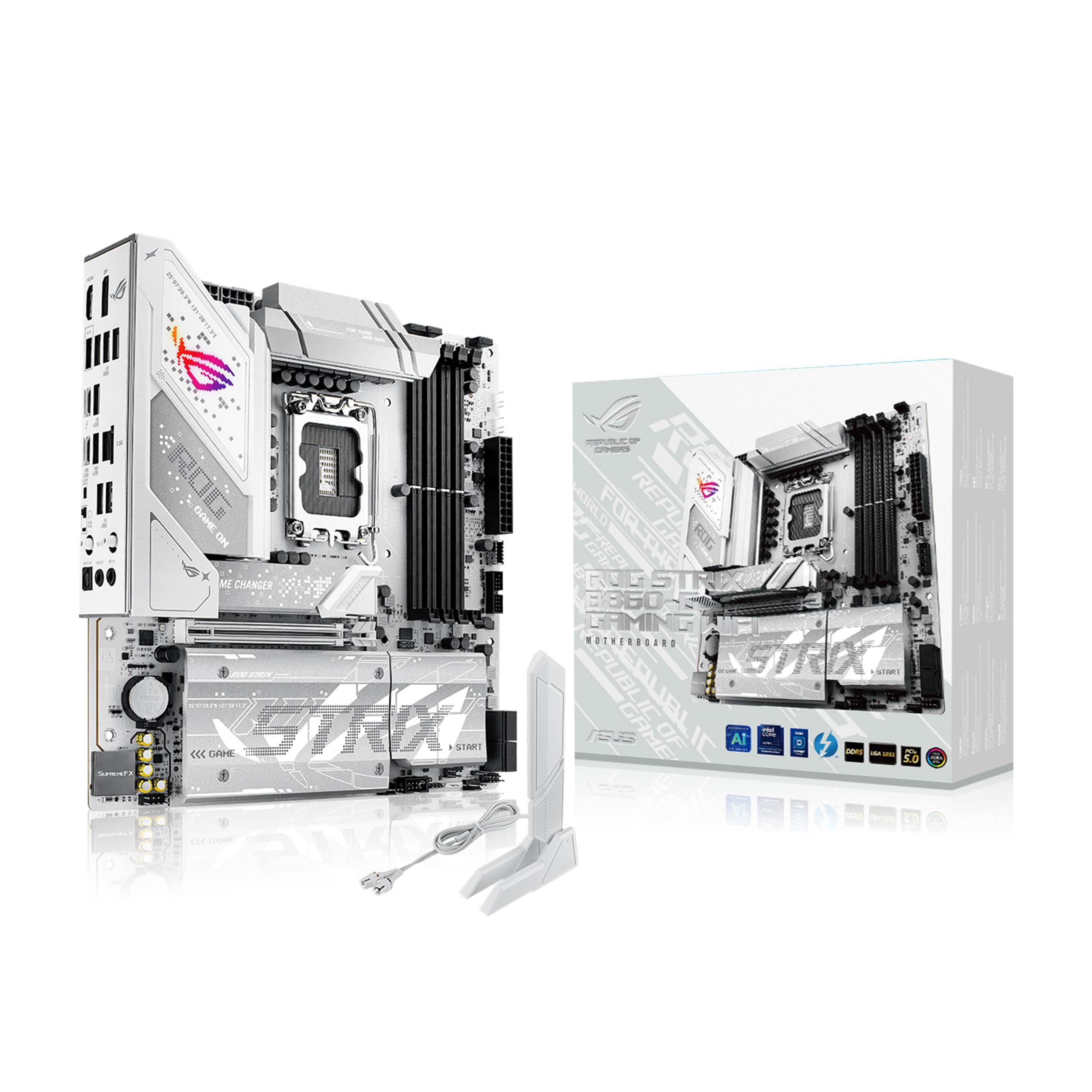 ASUS ROG STRIX B860-G GAMING WIFI LGA1851 DDR5 micro ATX MB 1xHDMI 1xDP 1xThunderBolt 4xM.2 4xSATA